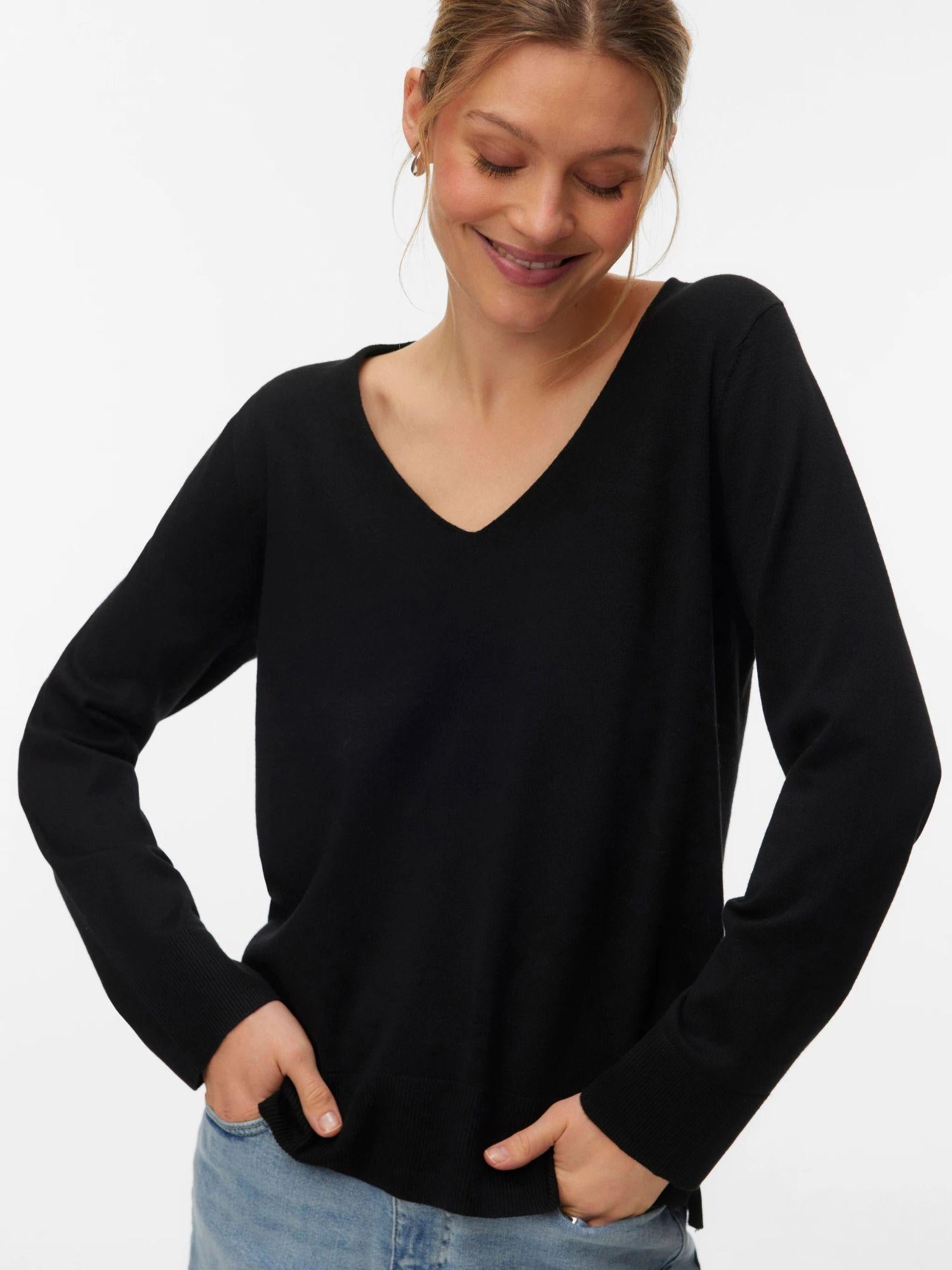 Vero Moda Maglia Donna Nero VMSilje 10320451 Black VERO MODA