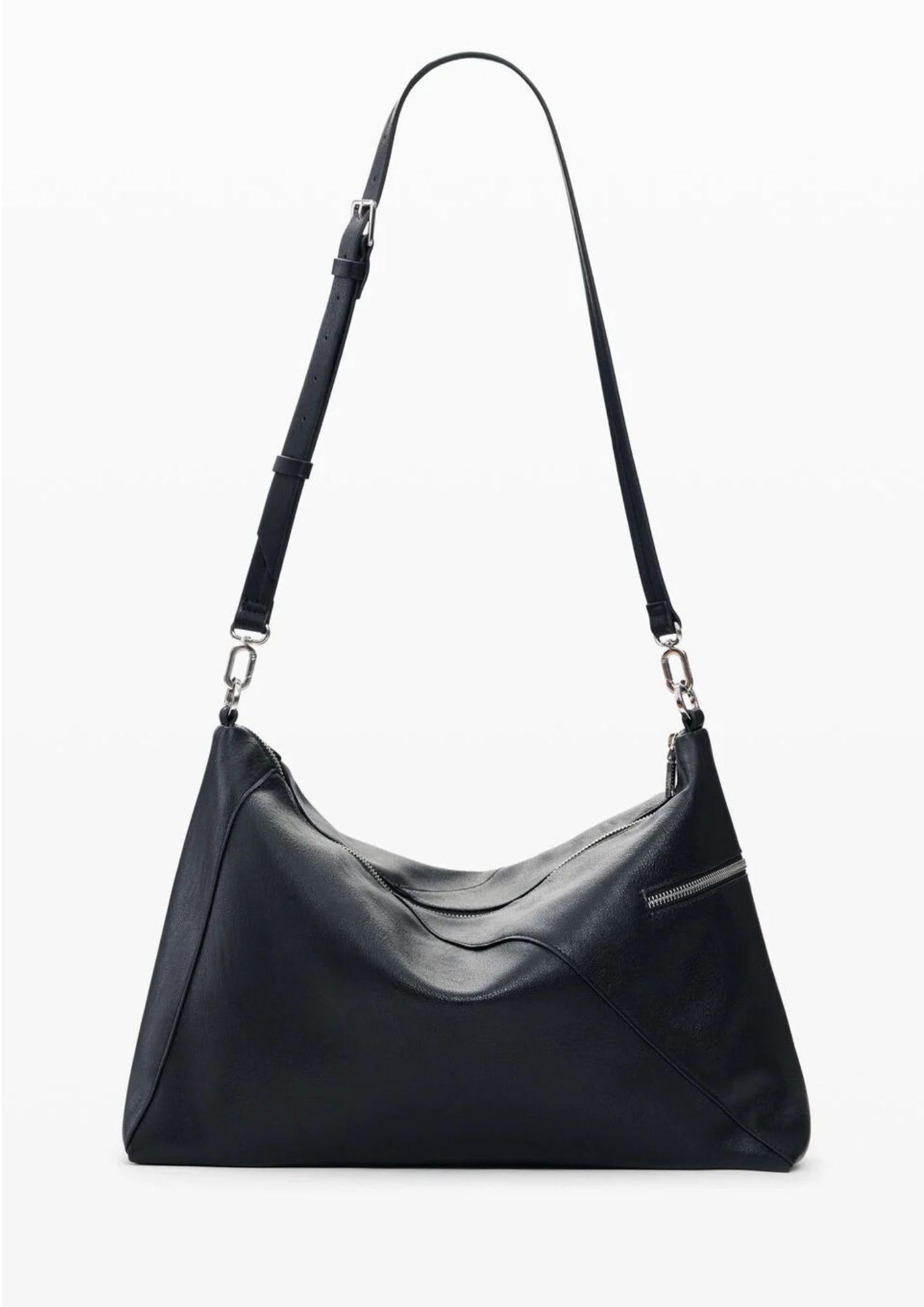 Desigual Borsa Donna Bag Half Logo Leiria 2.0 Black Nera 26SAXP66 2000 DESIGUAL
