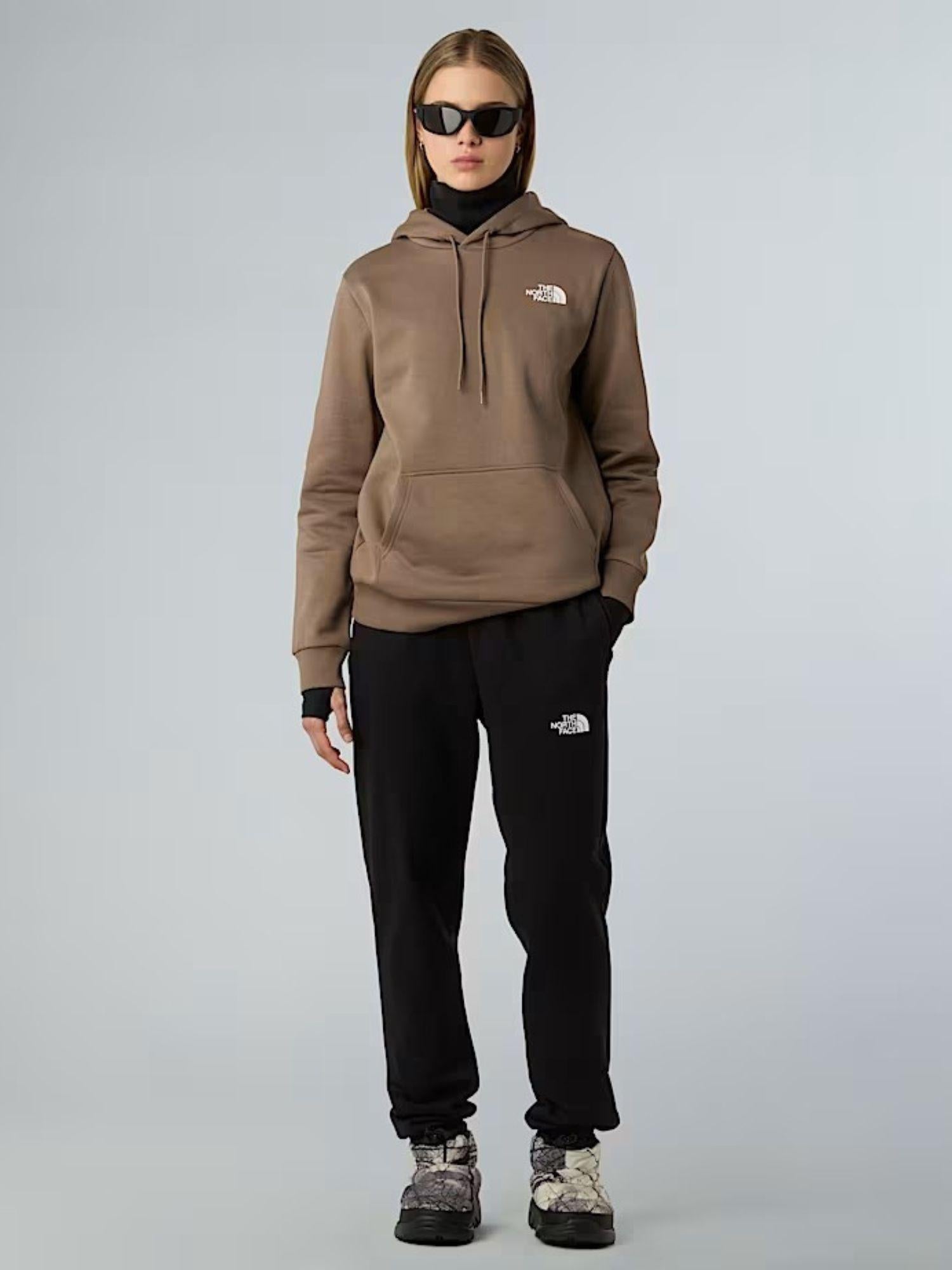 The North Face Felpa Donna Simple Dome Con Cappuccio Marrone Mocha NF0A89EY BOW THE NORTH FACE