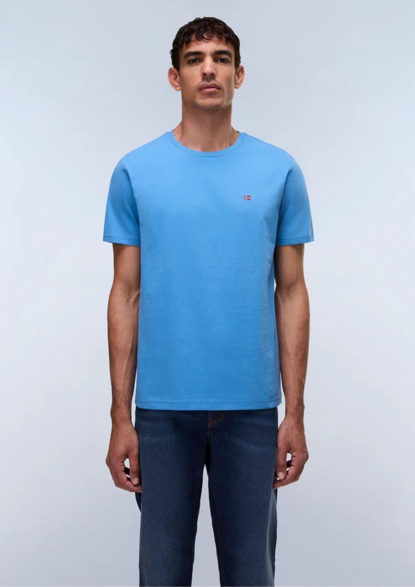 Napapaijri T-Shirt Uomo Salis Azzurra NP0A4H8D B9A NAPAPIJRI