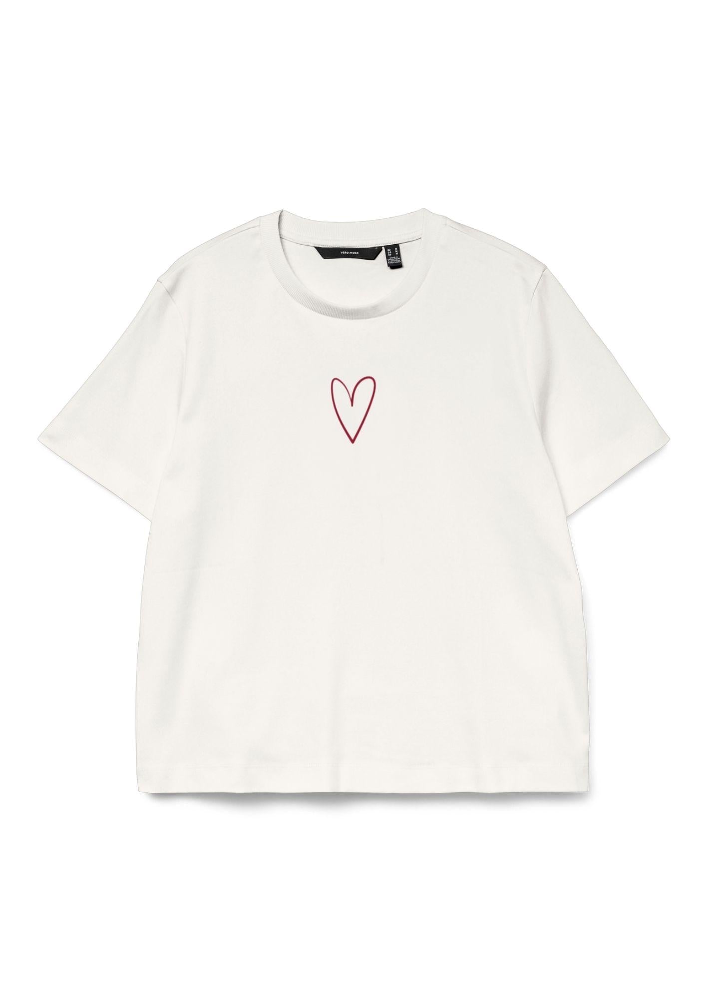 10311633 Snow White Rio Red Heart VERO MODA