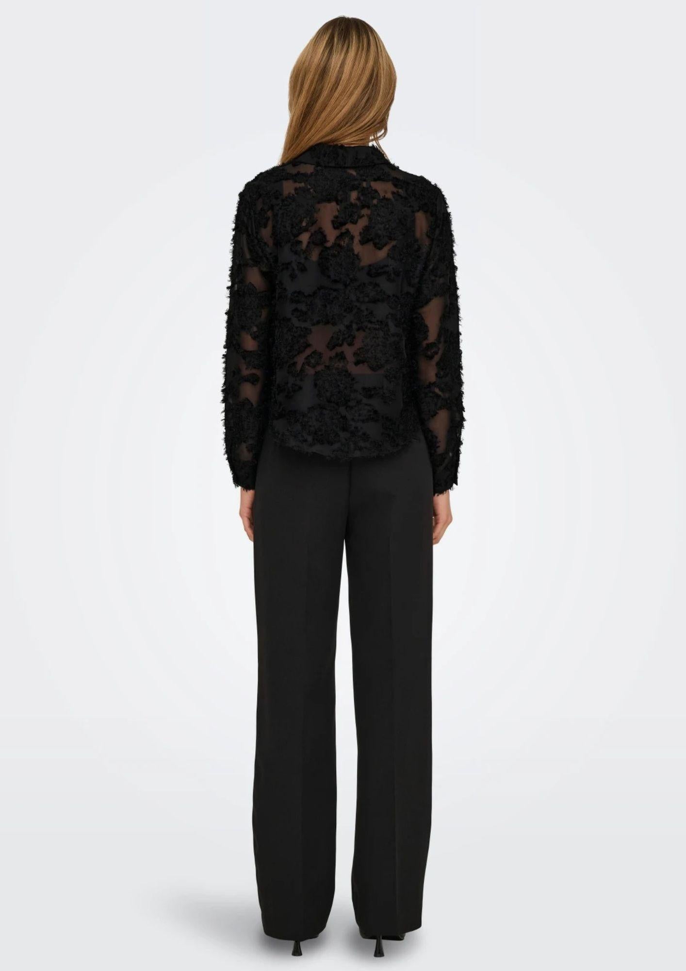 Jacqueline De Yong Camicia Donna Maya Nera 15332572 Black JACQUELINE DE YONG