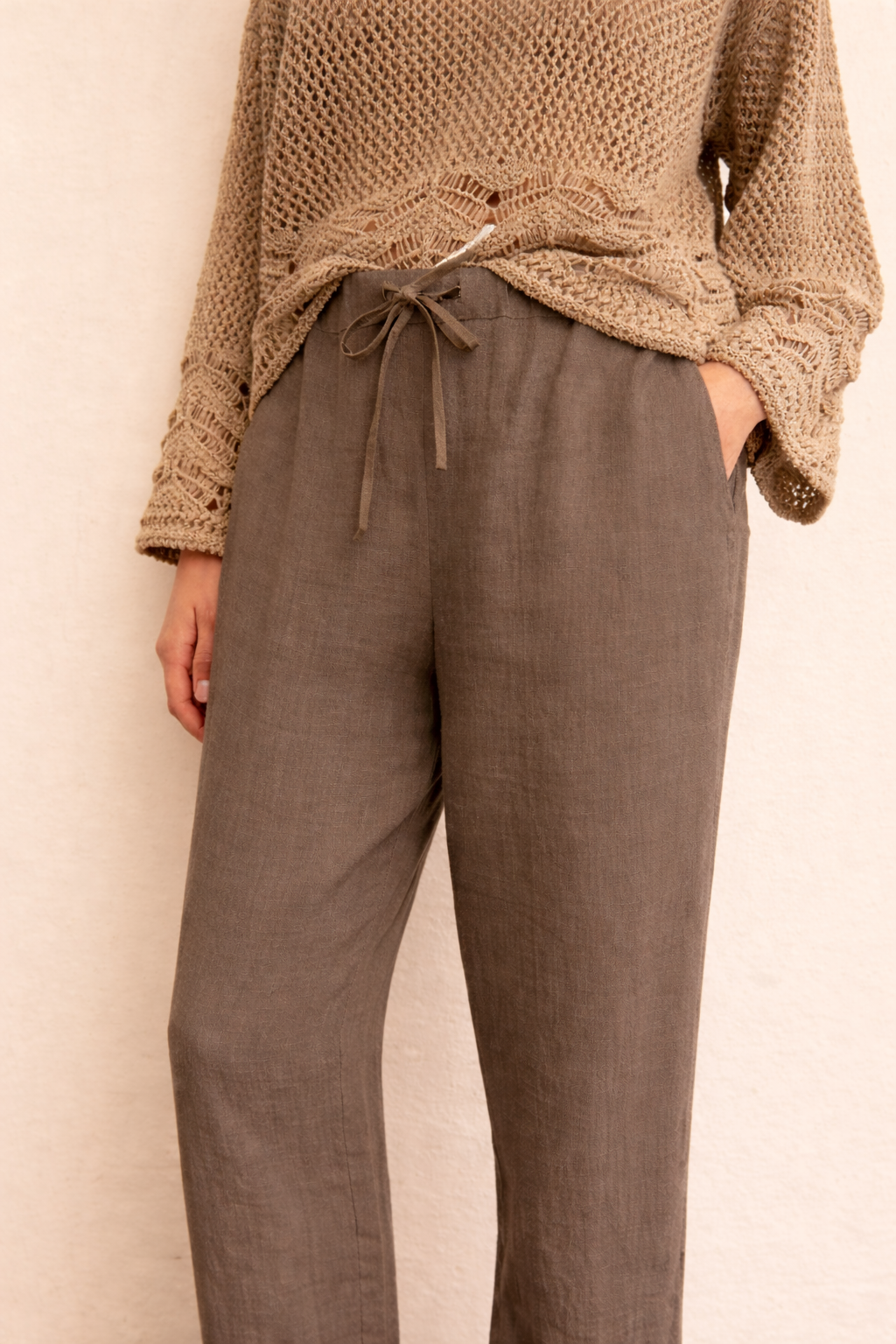 Emme Marella Pantalone Donna Emmsauna Tortora 2615131232200 005 EMME MARELLA