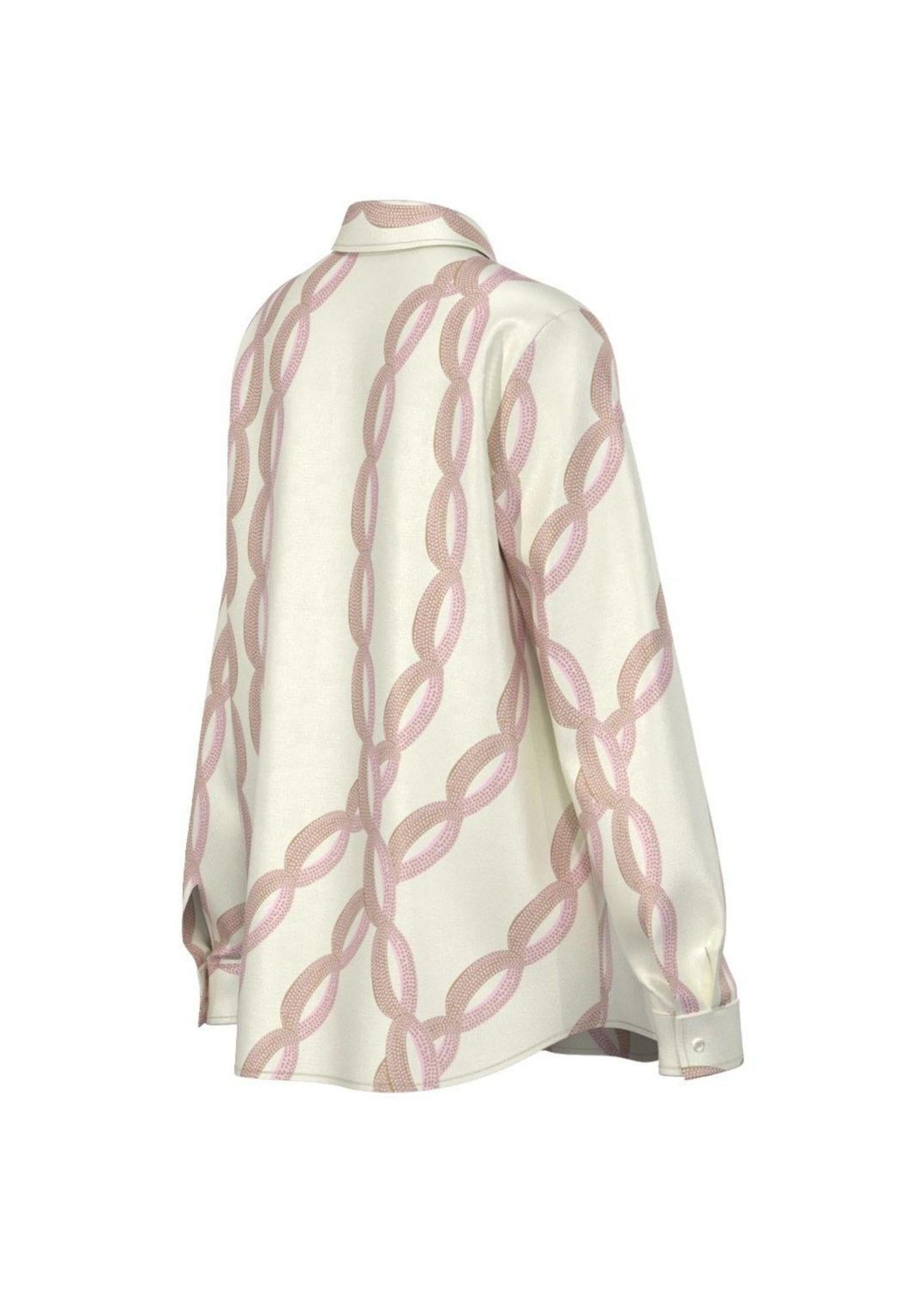 Emme Marella Camicia Donna Emmangel Bianco Burro e Rosa 2615111191200 009 EMME MARELLA