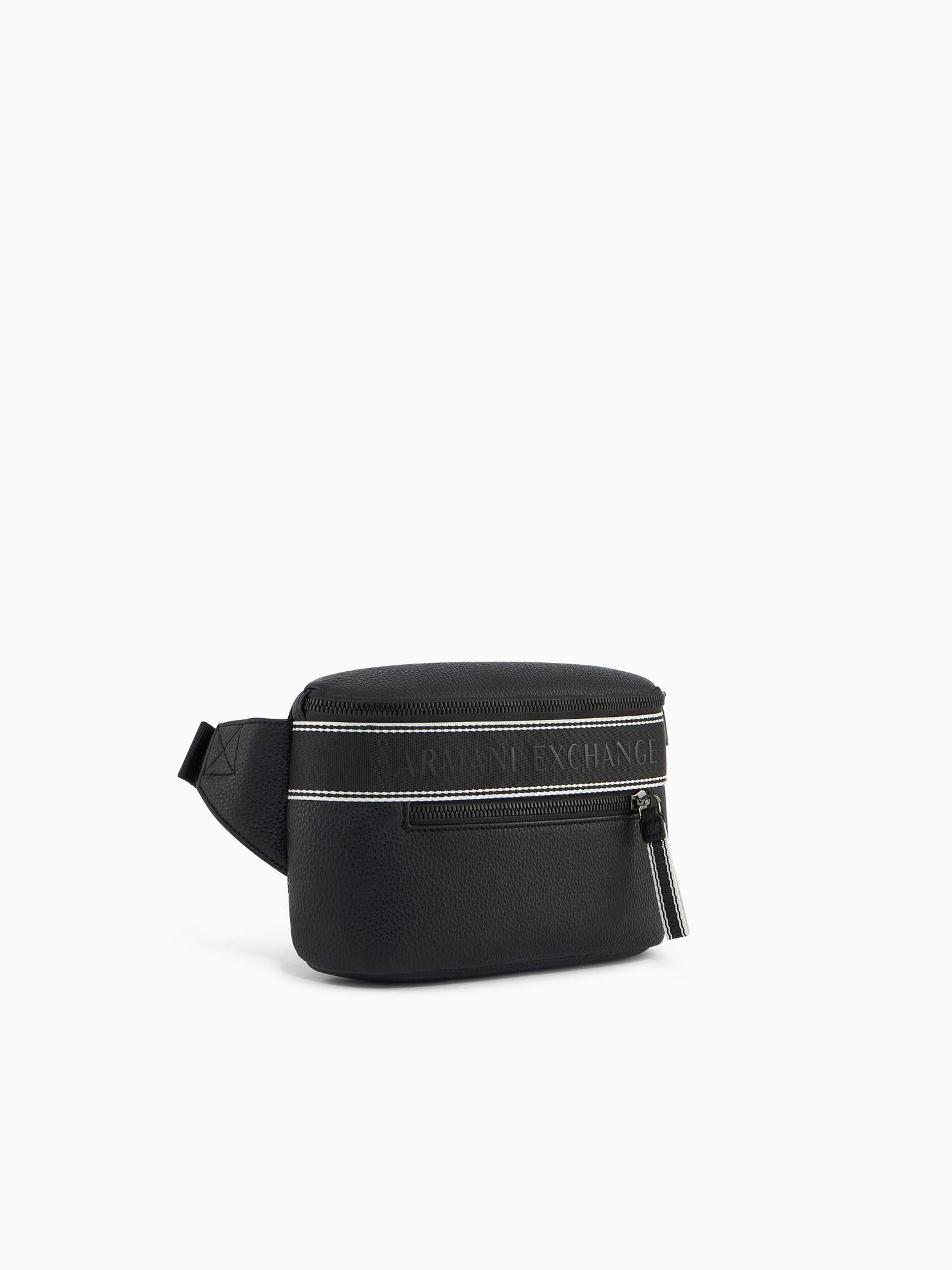 Armani Exchange Marsupio Uomo Nero con tape logo XM002834 AF22662 UC001 ARMANI EXCHANGE