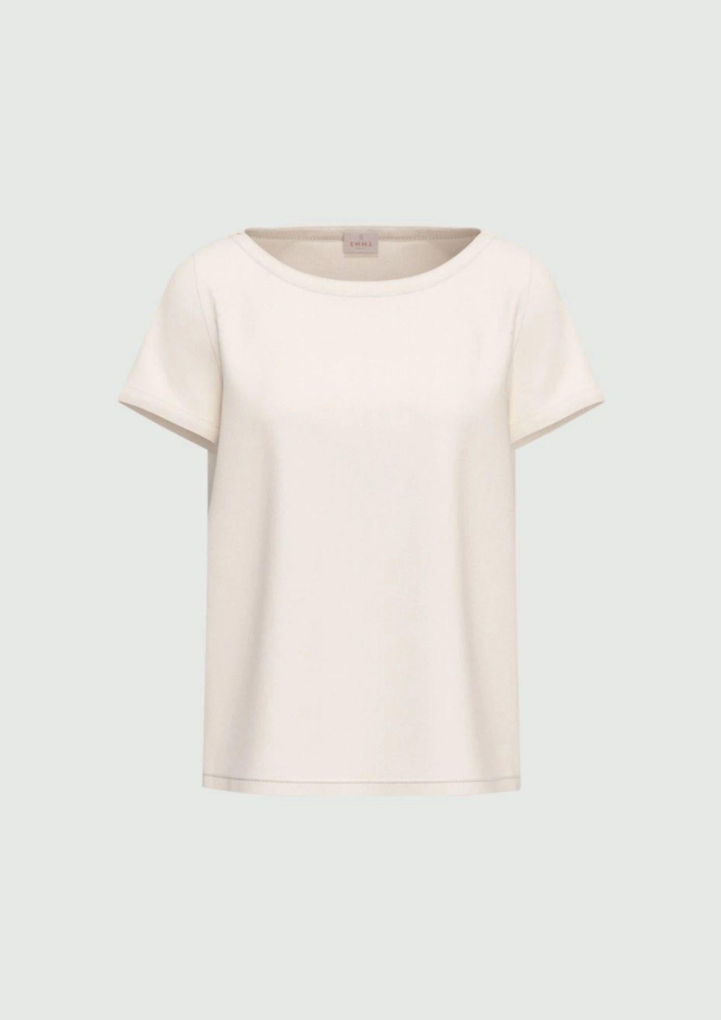 Emme Marella Camicia Donna Emmcartone Bianco Lana 2615111021200 001 EMME MARELLA