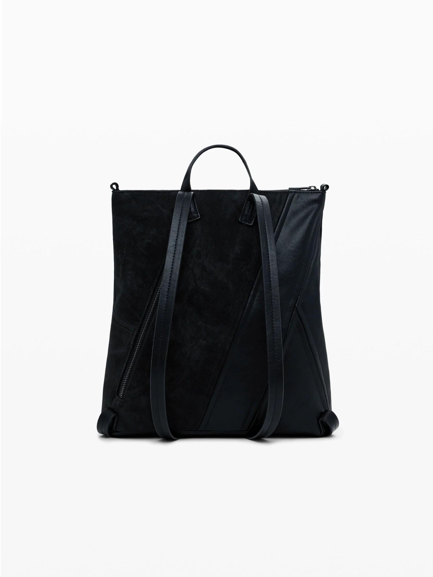 Desigual Zaino effetto pelle corsetto piccolo Donna Nero 25WAKP12 2000 DESIGUAL