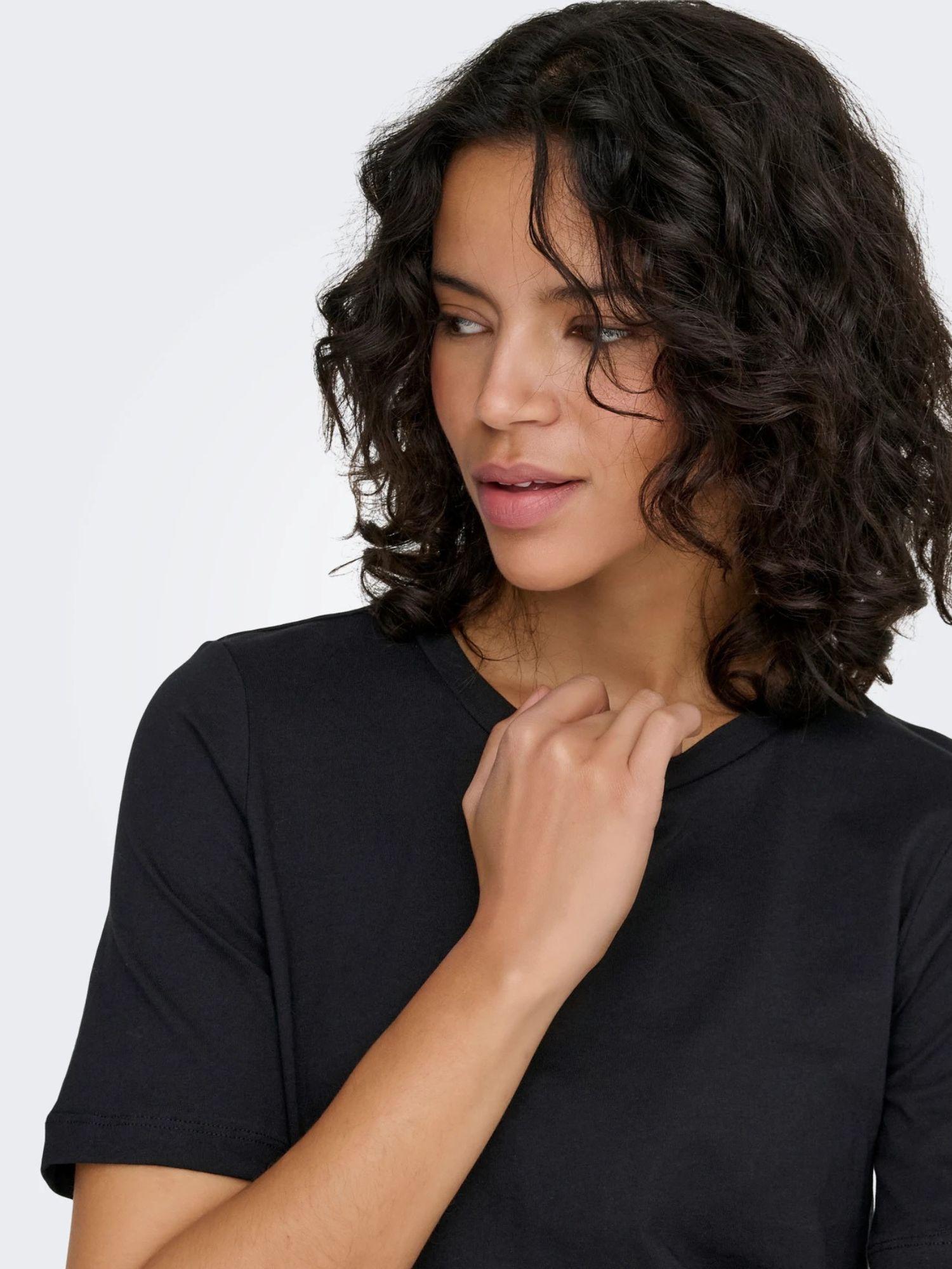 Only T-Shirt Donna Nero Onlonly 15270390 Black ONLY