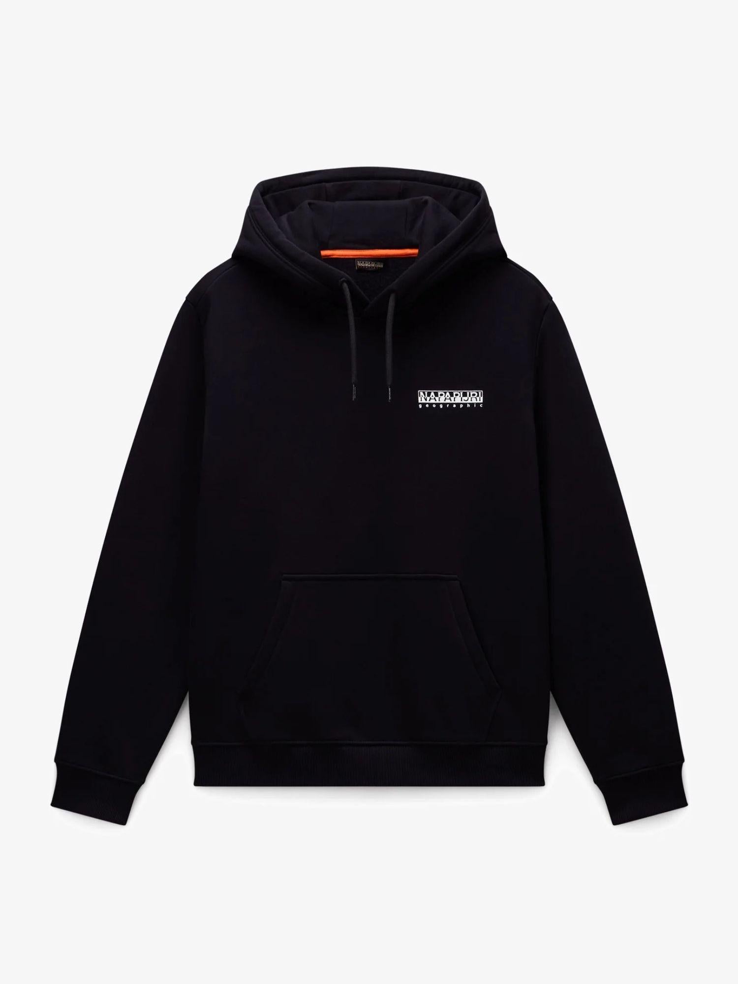 Napapijri Felpa Uomo con Cappuccio Guide Nero NP0A88V4 941 NAPAPIJRI