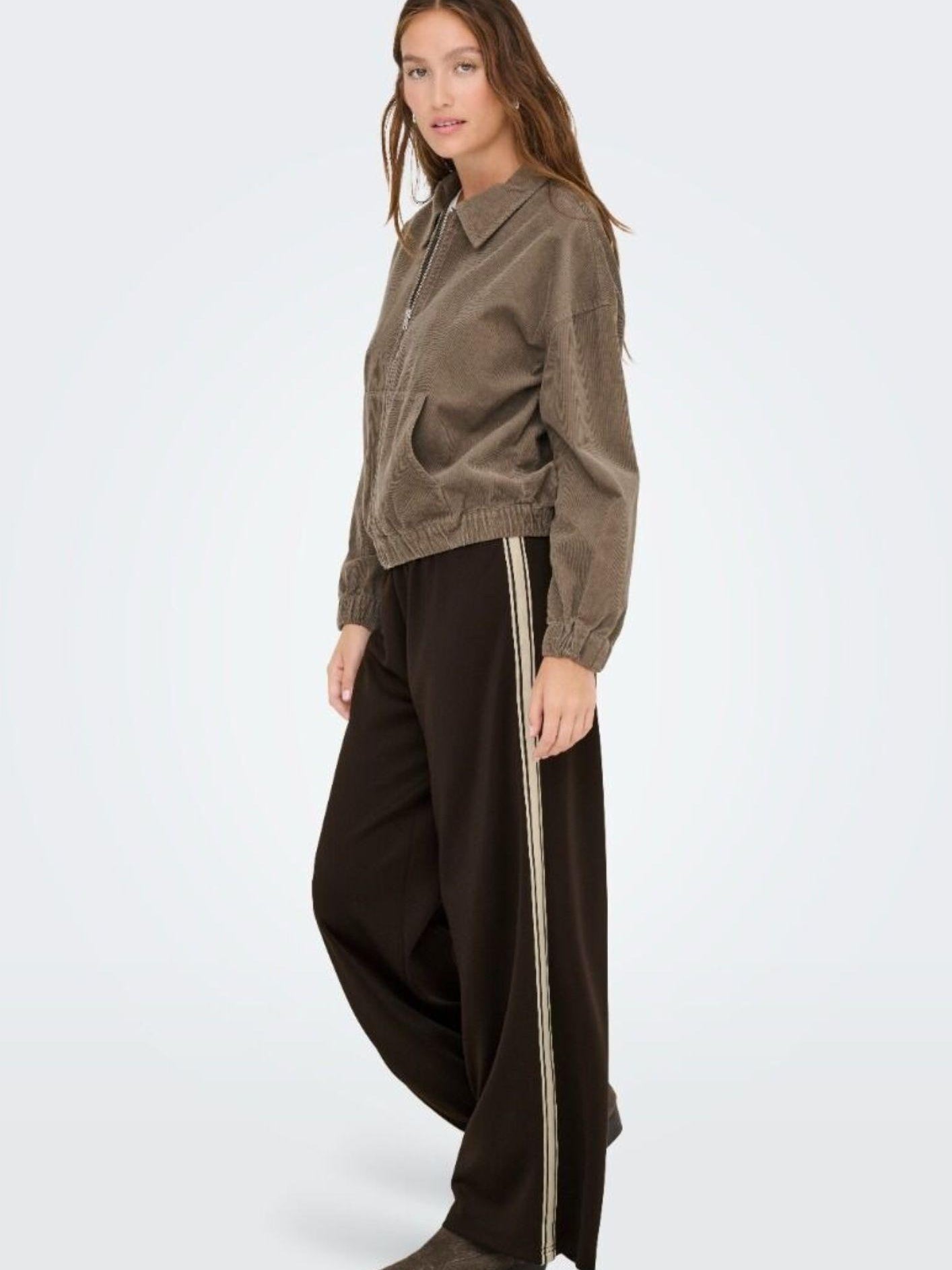 Only Pantalone Donna Asta Marrone 15356171 Chocolate Torte Black ONLY