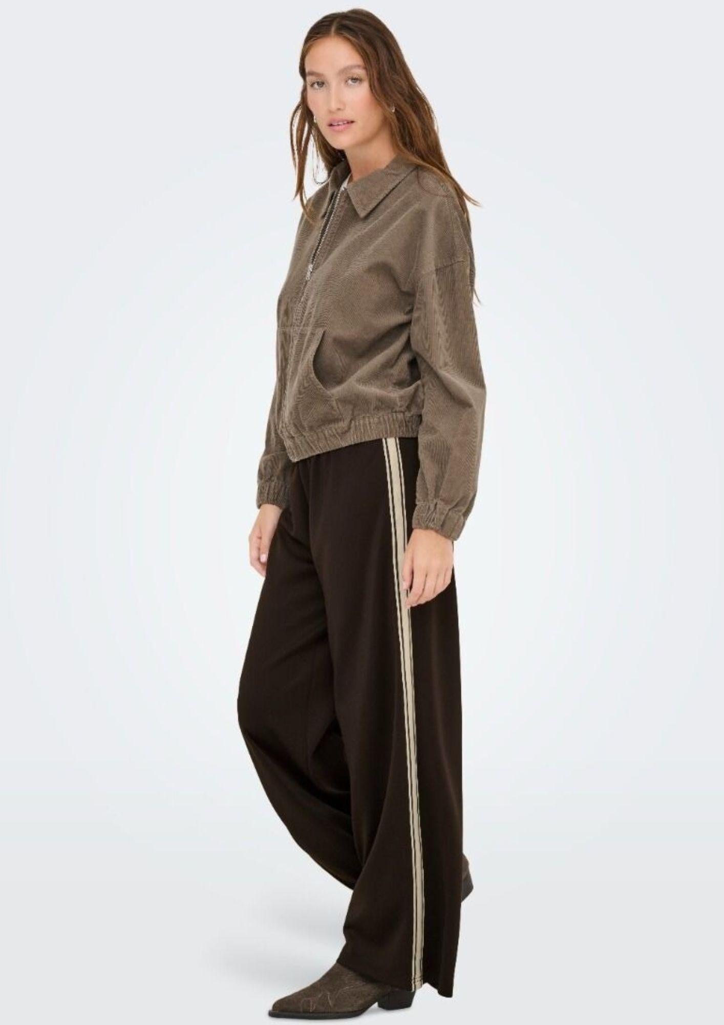 Only Pantalone Donna Asta Marrone 15356171 Chocolate Torte Black ONLY