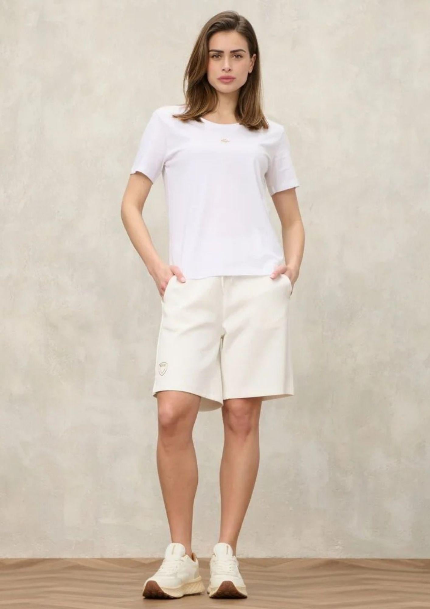 Blauer T-Shirt Donna Pumpies Bianca BLDH02211 7439 100 BLAUER