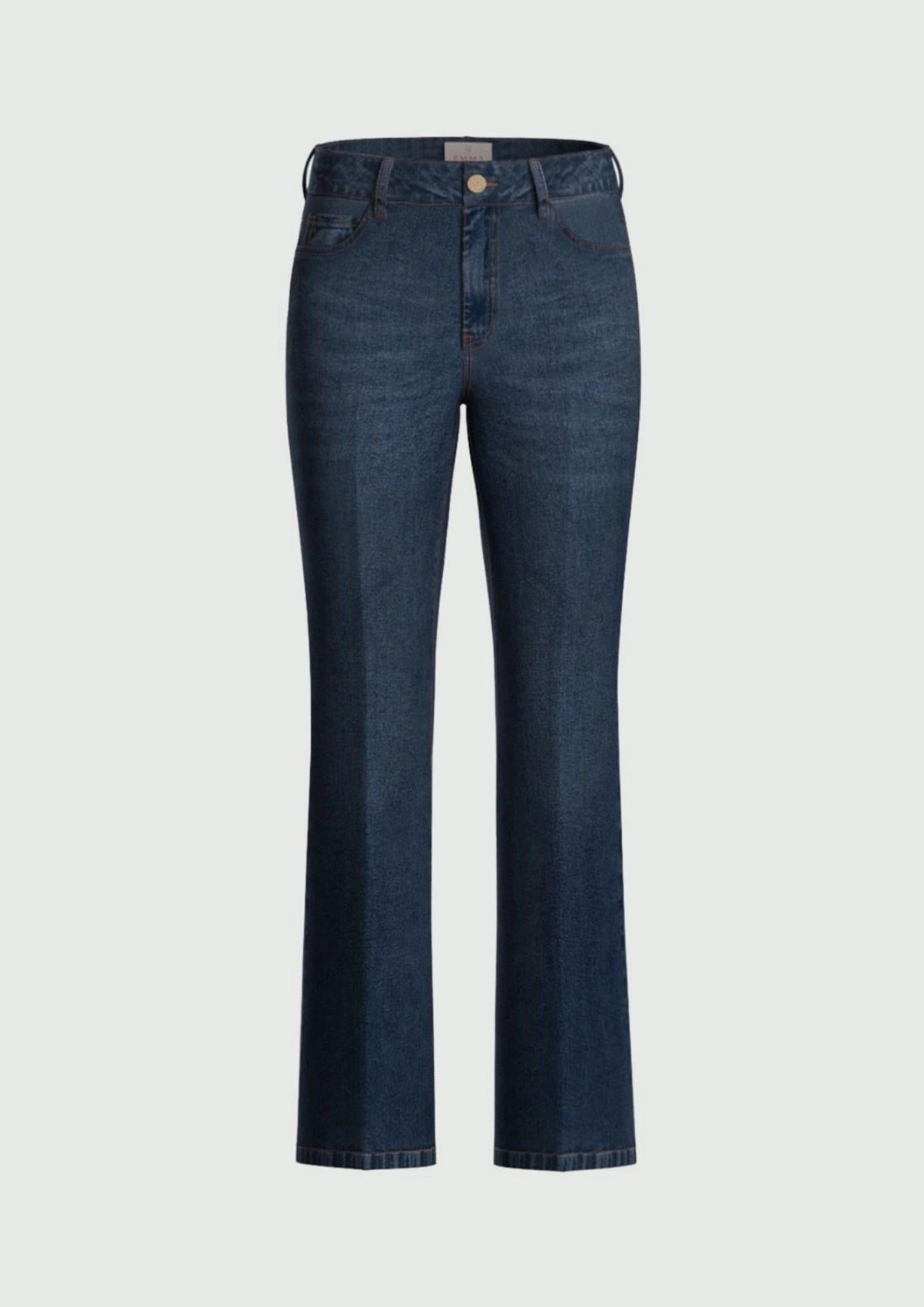 Emme Marella Jeans Donna Emmslimflare Blu Medio 2615181061200 002 EMME MARELLA
