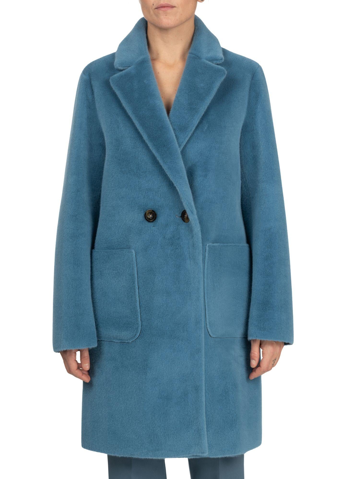 Diana Gallesi Cappotto Corto Donna Azzurro Polvere F597R001410N 4 DIANA GALLESI