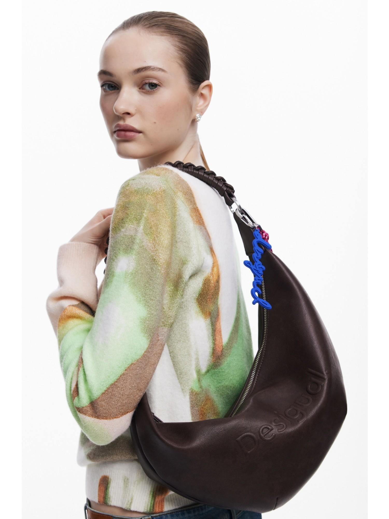 Desigual Borsa a tracolla media con logo 3D Donna Marrone 25WAXPAX 6009 DESIGUAL