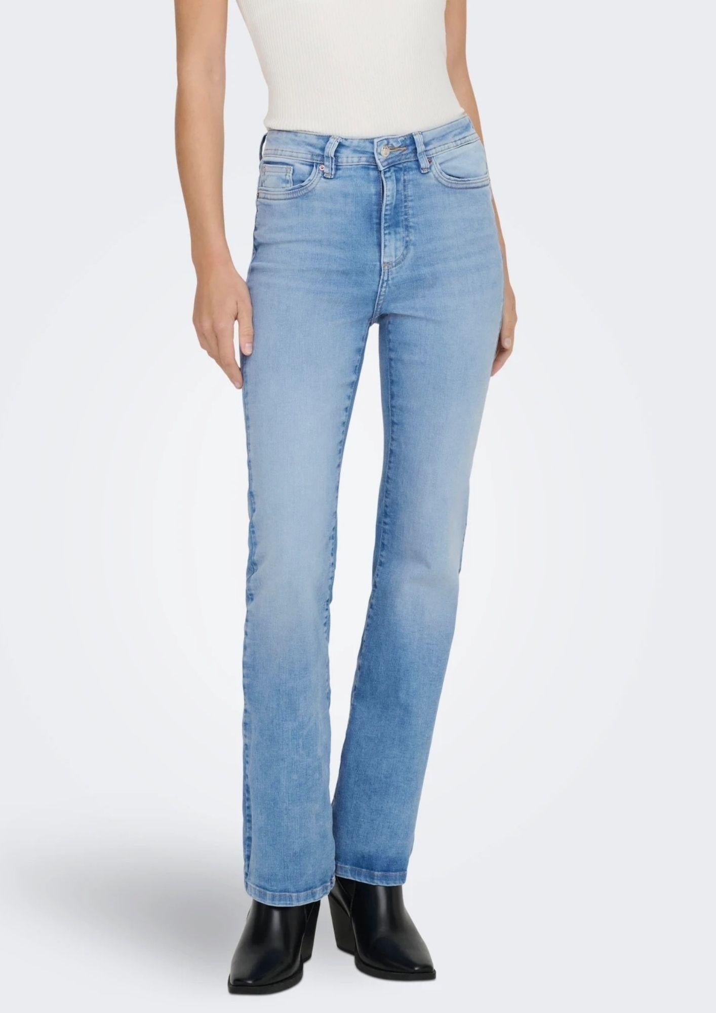 Only Jeans Donna Wauw Blu Denim Chiaro 15361594 Light Blue Denim ONLY