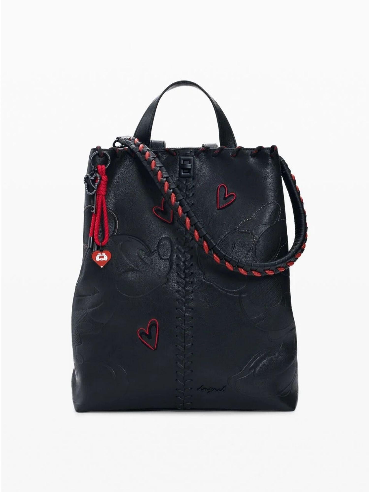 Desigual Zaino Donna Backall Mickey pu Sumy Nero 26SAKP43 2000 DESIGUAL