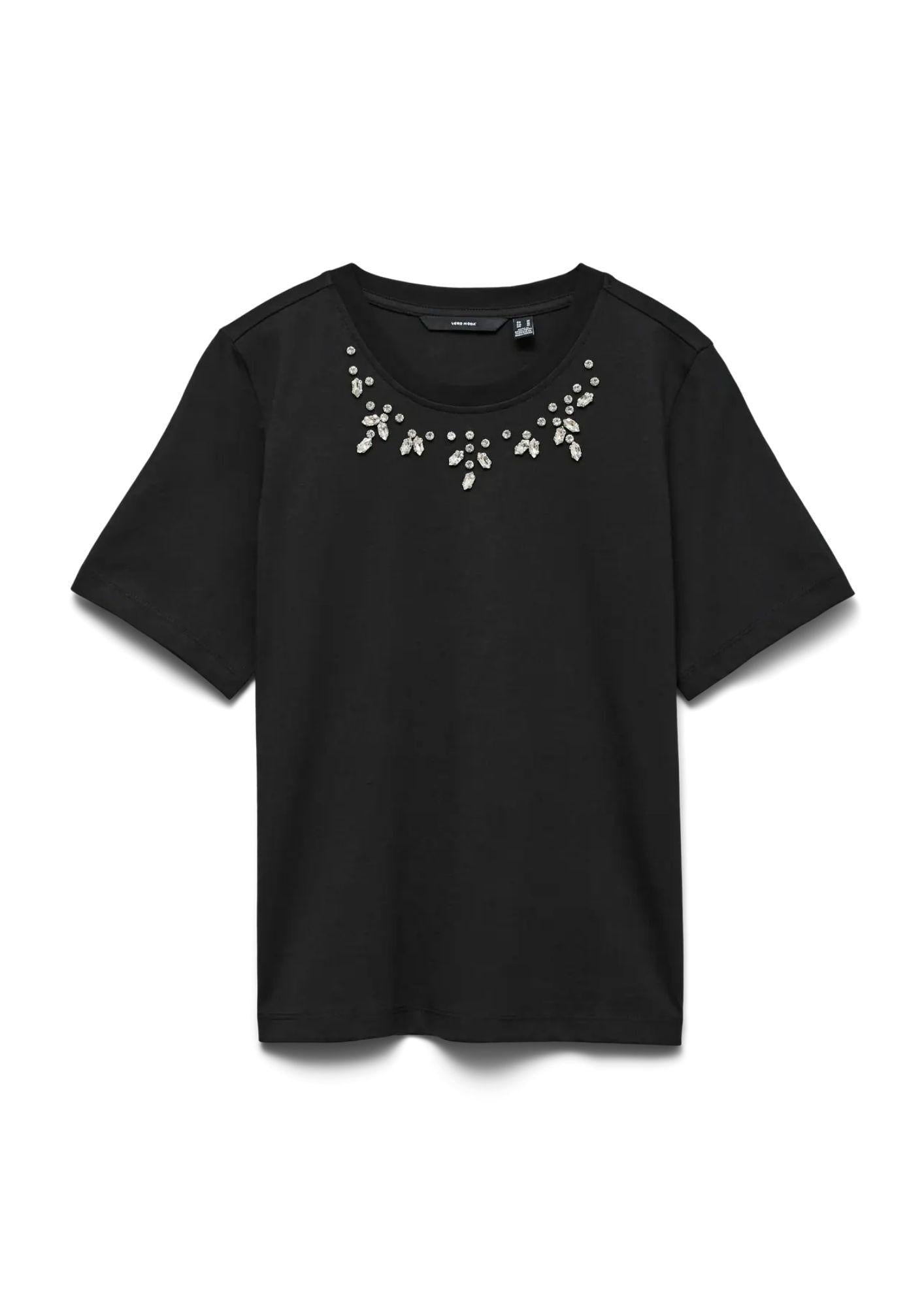 Vero Moda T-Shirt Donna Sif Nera 10330329 Black VERO MODA