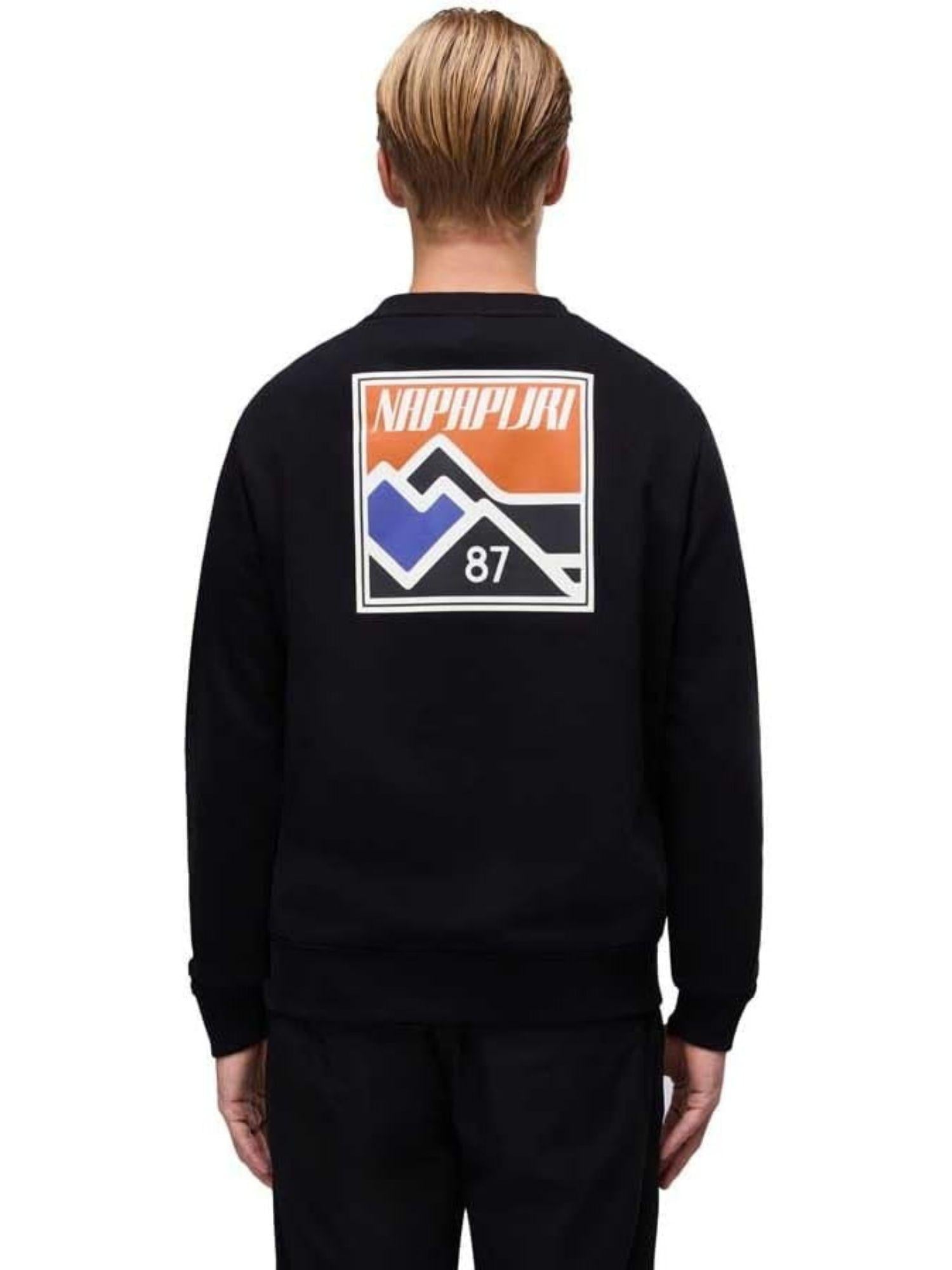 Napapijri Felpa Uomo Girocollo Guide Nero NP0A88V5 941 NAPAPIJRI