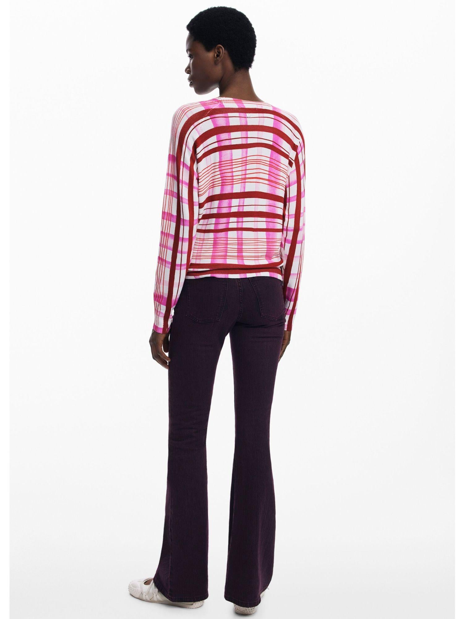 Desigual Maglione a righe mikado Donna Rosa 25WWJF41 3049 DESIGUAL