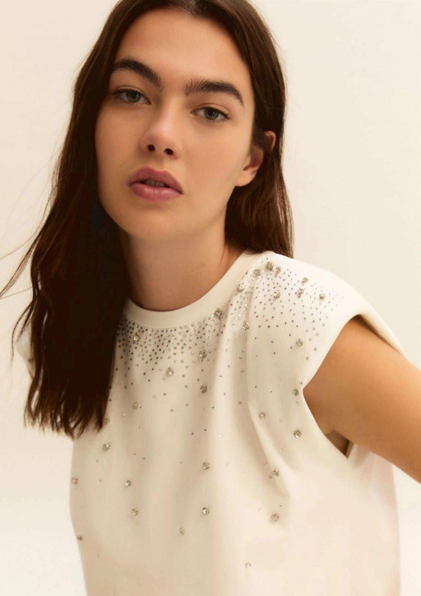 Emme Marella Maglia Donna Emmutopia Bianca 2615941011200 001 EMME MARELLA