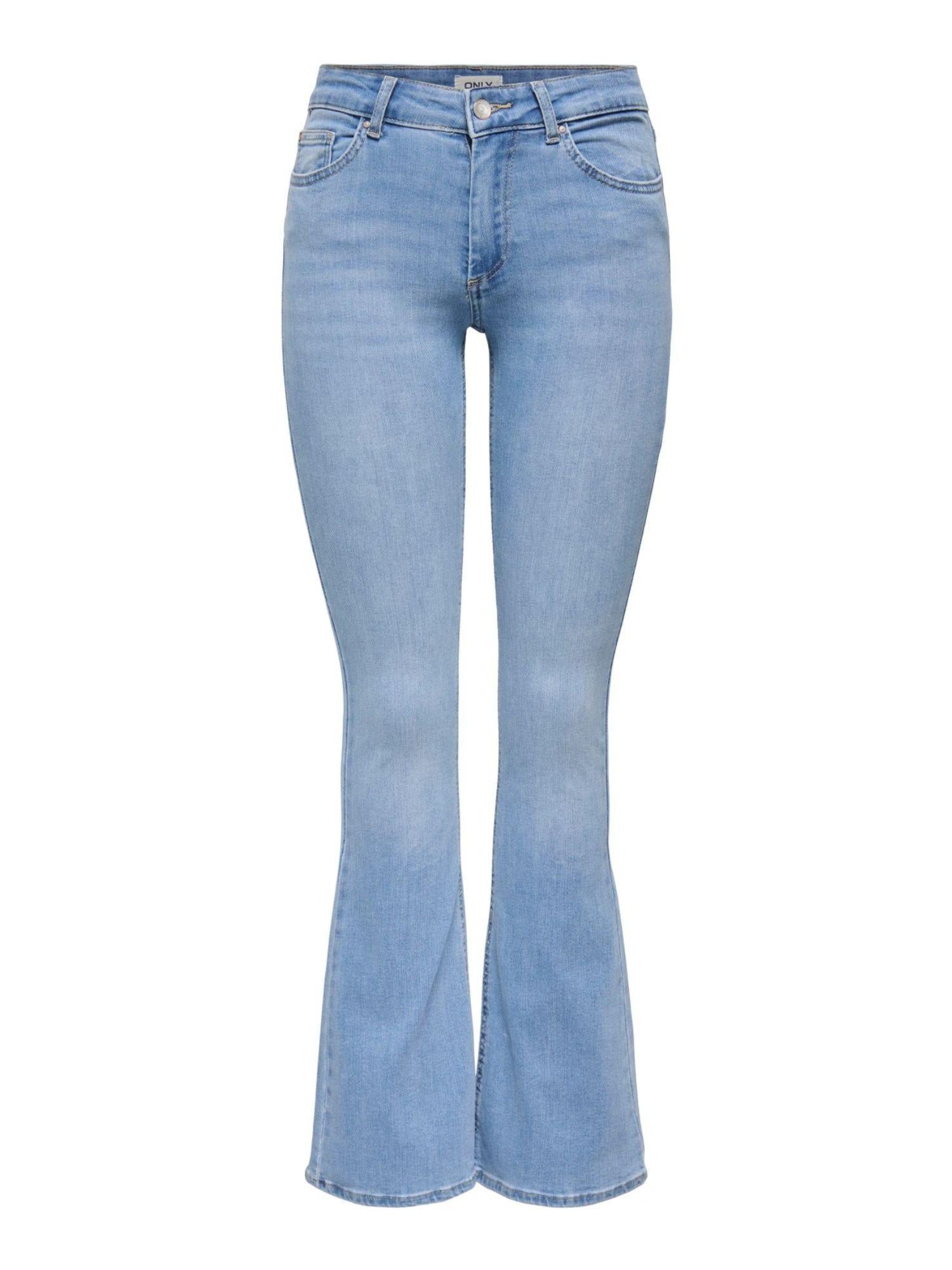 Only Jeans Donna Light Blue Flared Fit Onlblush 15245444 Light Blue Denim ONLY
