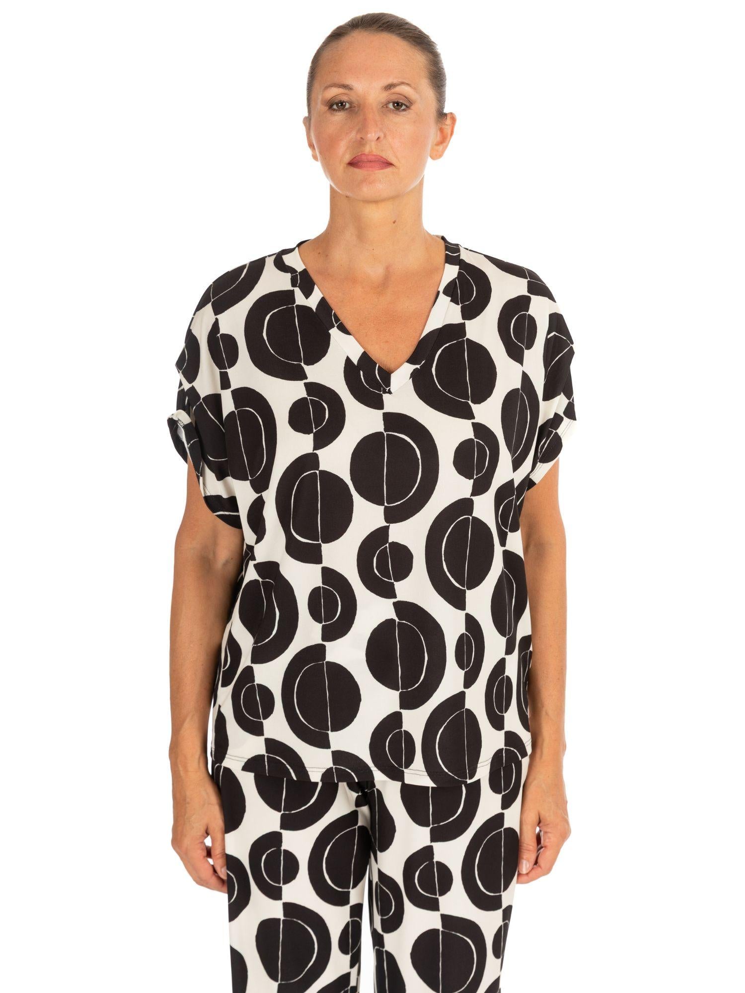 Diana Gallesi Maglia Donna Bianca e Nera G006J004360N 01 DIANA GALLESI