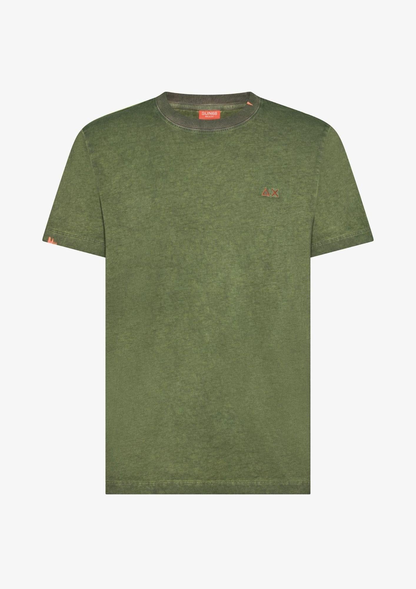 Sun68 T-Shirt Uomo Verde Scuro T36147 37 SUN68