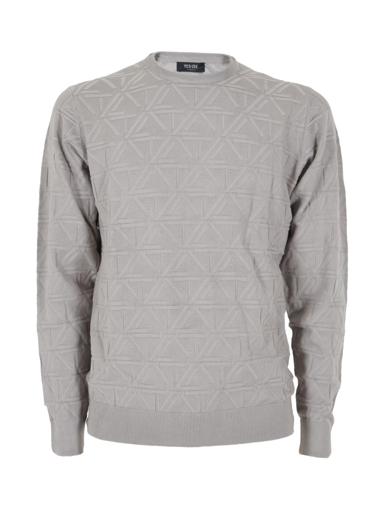 Yes Zee Maglia Girocollo Uomo Grigio M823 MD00 0809 YES ZEE