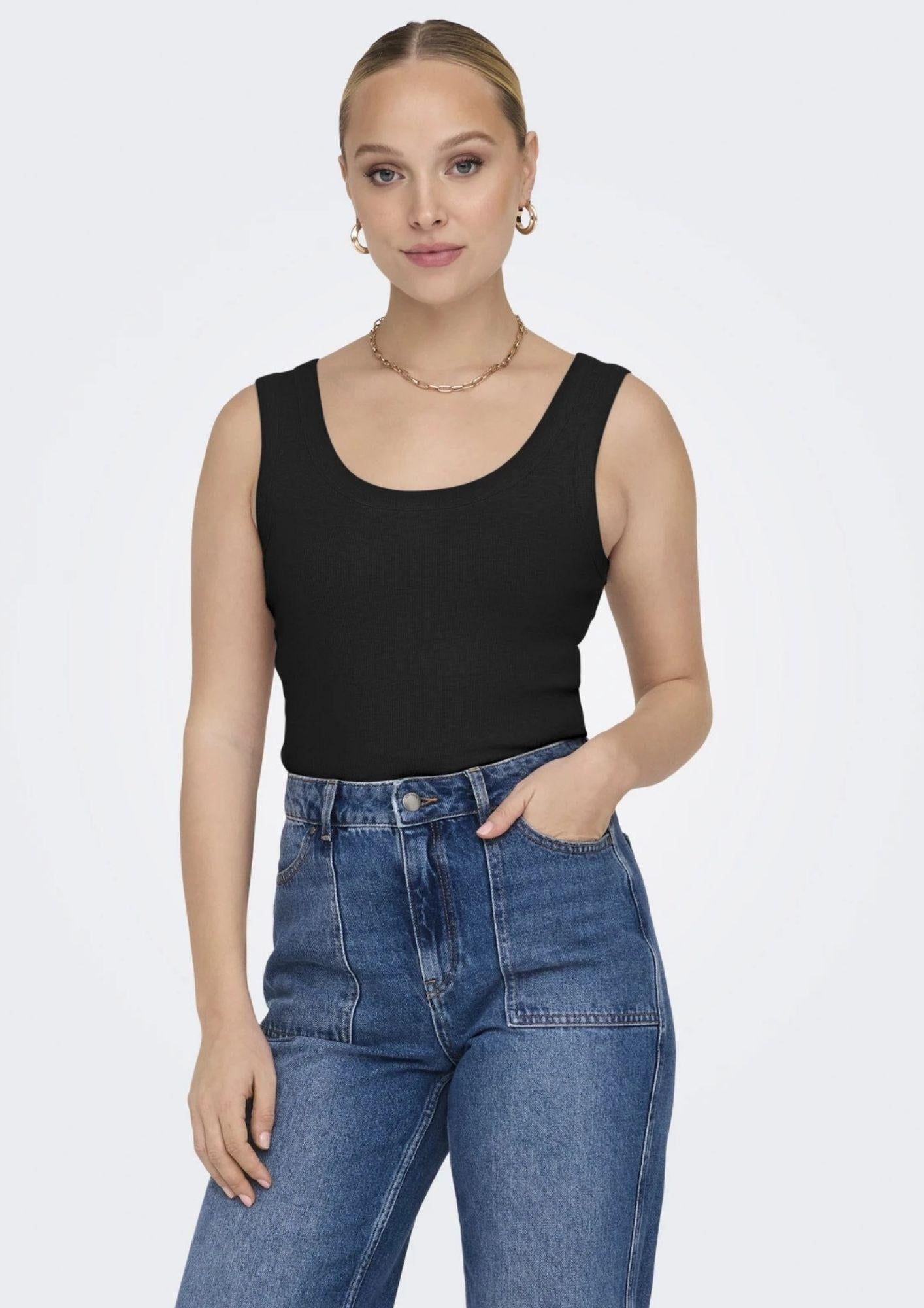 Only Canotta Donna Easy Nera 15315571 Black ONLY