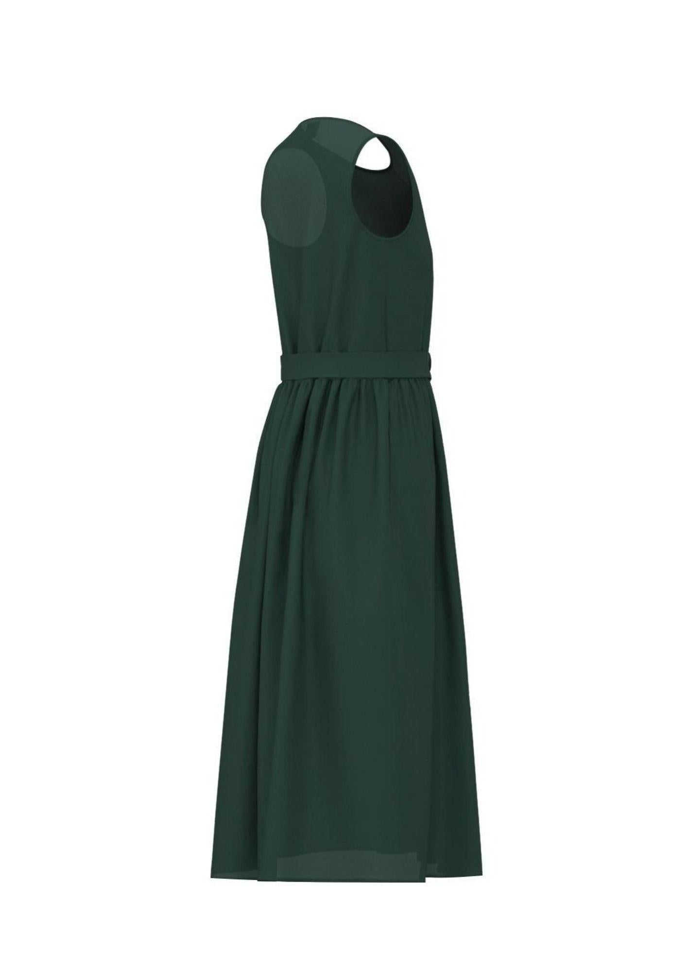 Emme Marella Vestito Donna Emmkabala Verde Scuro 2615221232200 004 EMME MARELLA