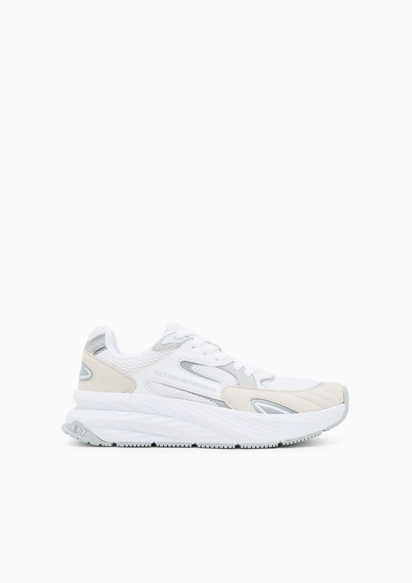 EA7 Emporio Armani Scarpe Unisex Bianche 7X000342 AF18617 MZ065 EA7 EMPORIO ARMANI