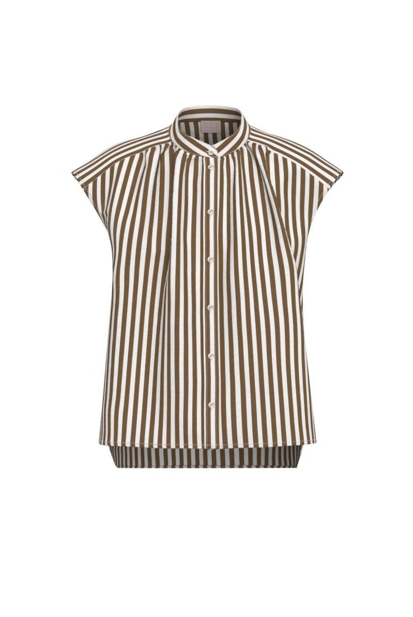 Emme Marella Camicia Donna Emmsaio Ecrù e Cammello 2615111062200 008 EMME MARELLA