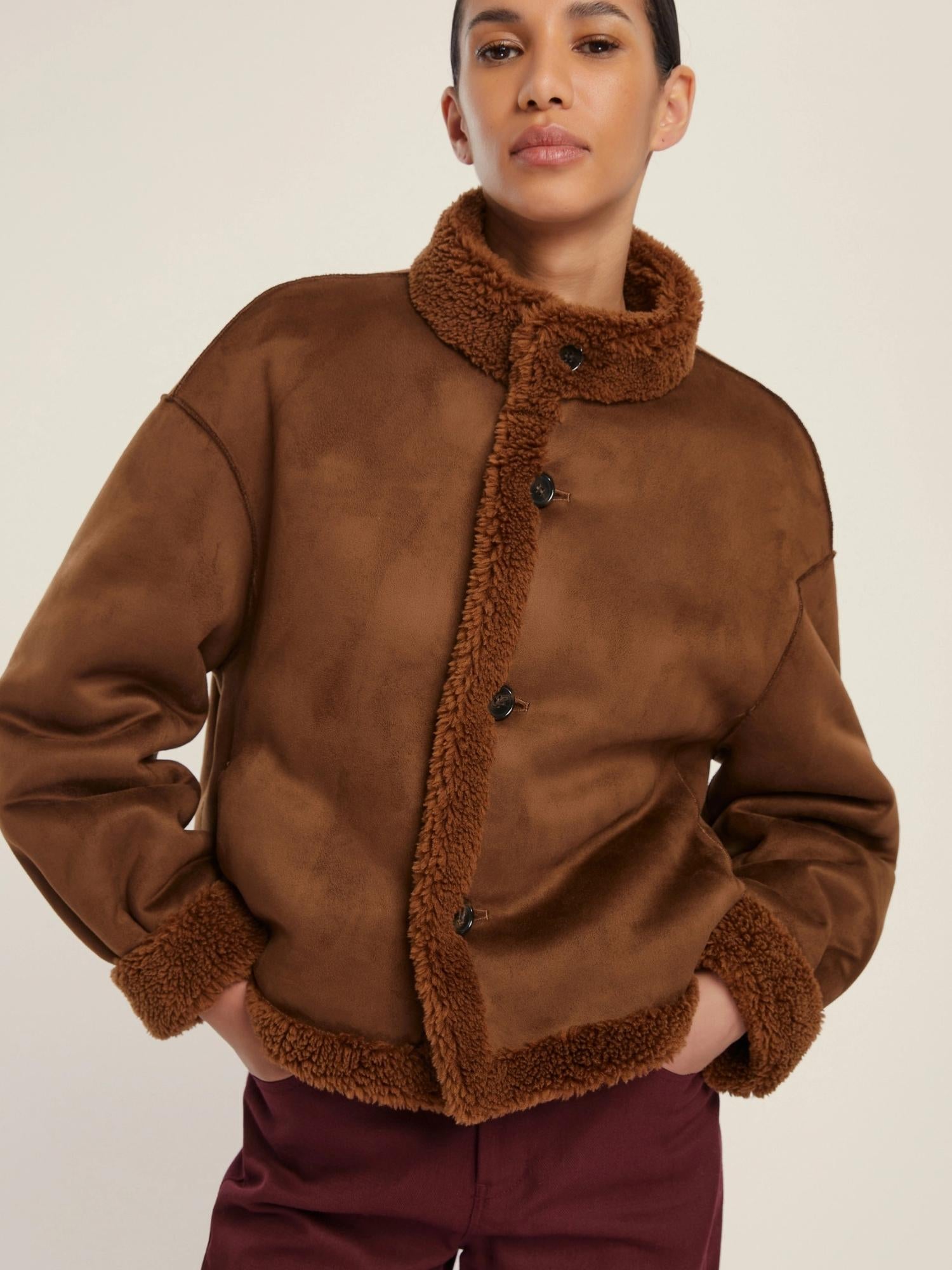 Emme Marella Bomber reversibile Donna Vicenza Cognac 2525456031200 002 EMME MARELLA