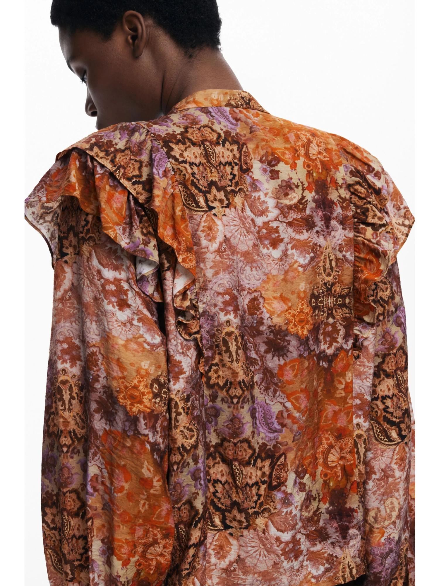 Desigual Blusa romantica paisley Donna Arancione 25WWBW08 7002 DESIGUAL