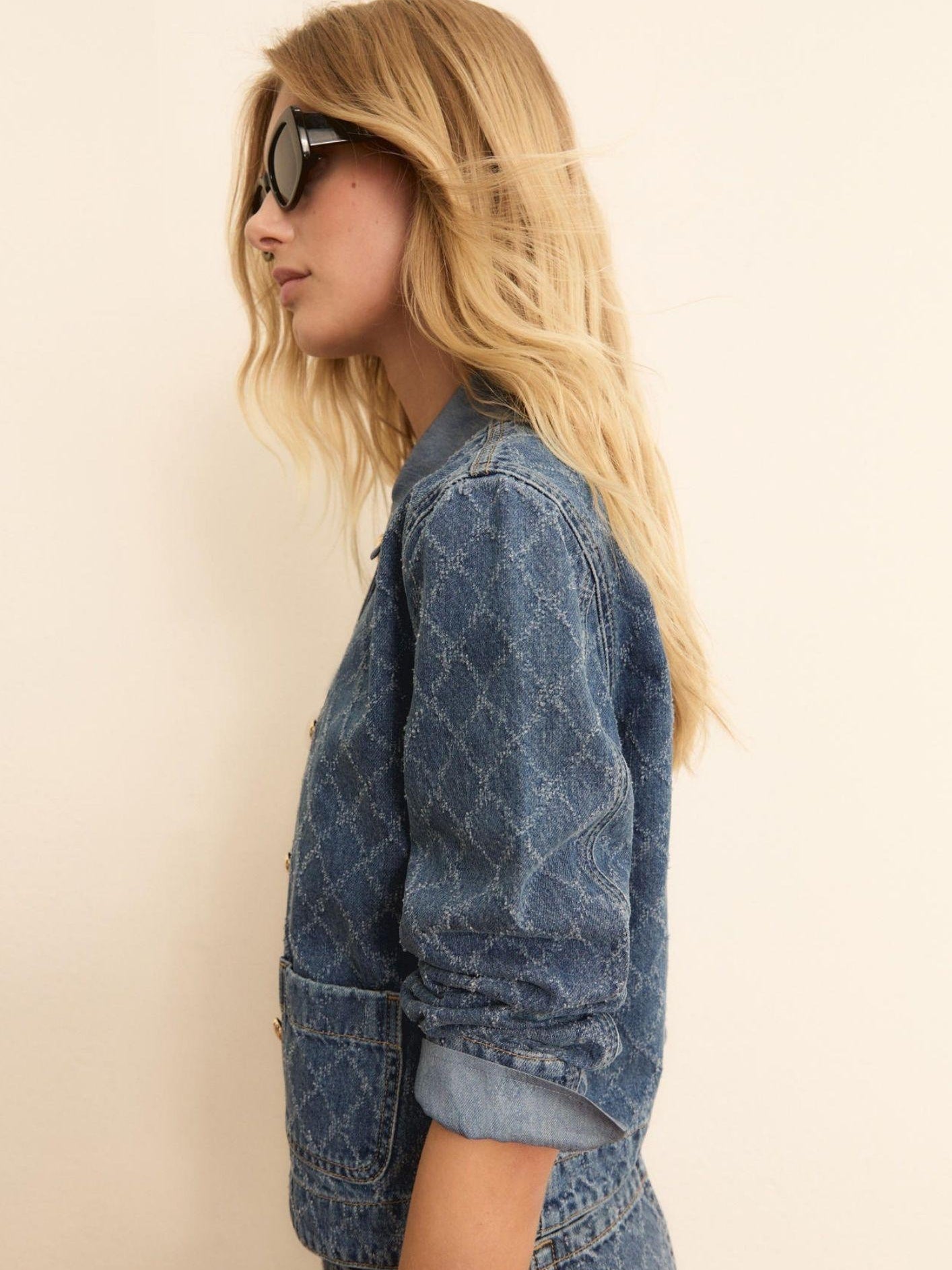 Emma Marella Giacca Donna Emispadino Blue Jeans 2615041024200 001 EMME MARELLA