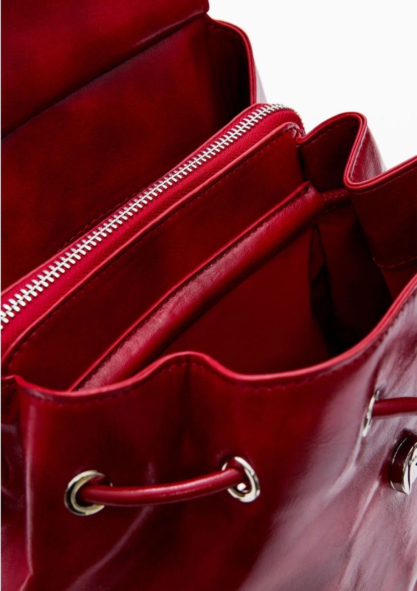 Desiagual Zaino Backhalf Logo Luena Mini Red Rosso 26SAKP20 3000 DESIGUAL