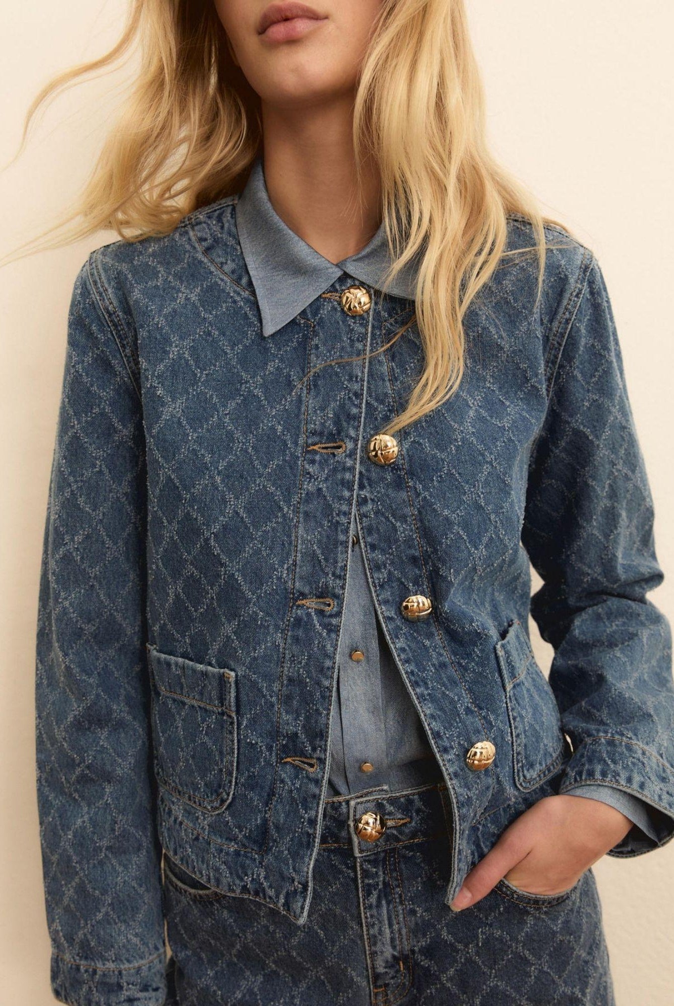 Emma Marella Giacca Donna Emispadino Blue Jeans 2615041024200 001 EMME MARELLA