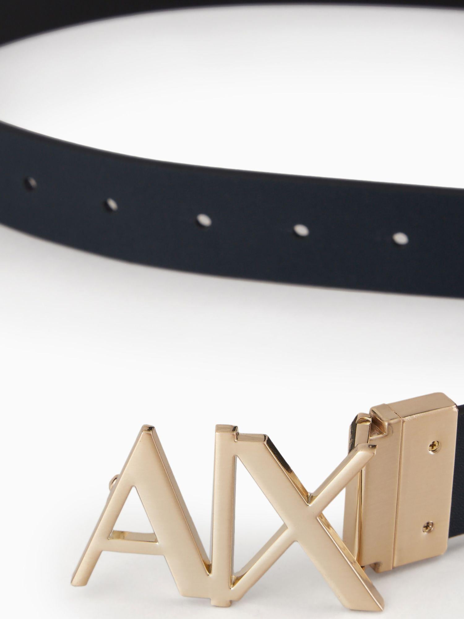 Armani Exchange Cintura in pelle double face Uomo Nero Blu Navy 951017 CC505 71820 ARMANI EXCHANGE