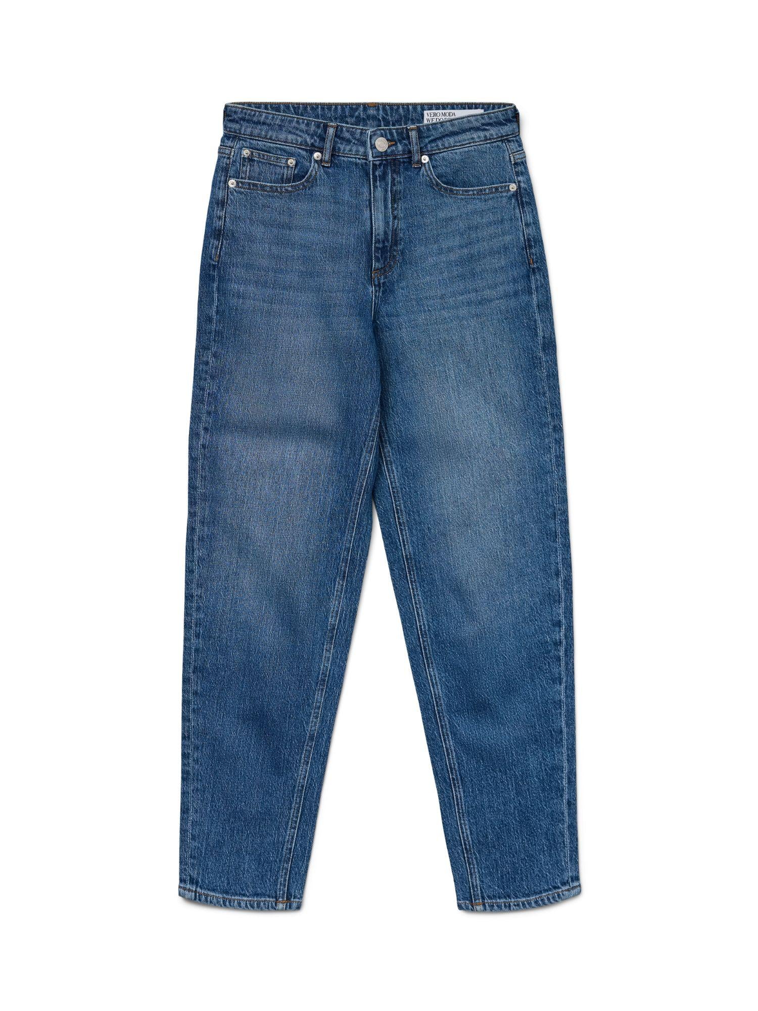 Vero Moda Jeans Donna Mom Fit Vita Alta Medium Blue VMTessa 10297655 Medium Blue Denim VERO MODA