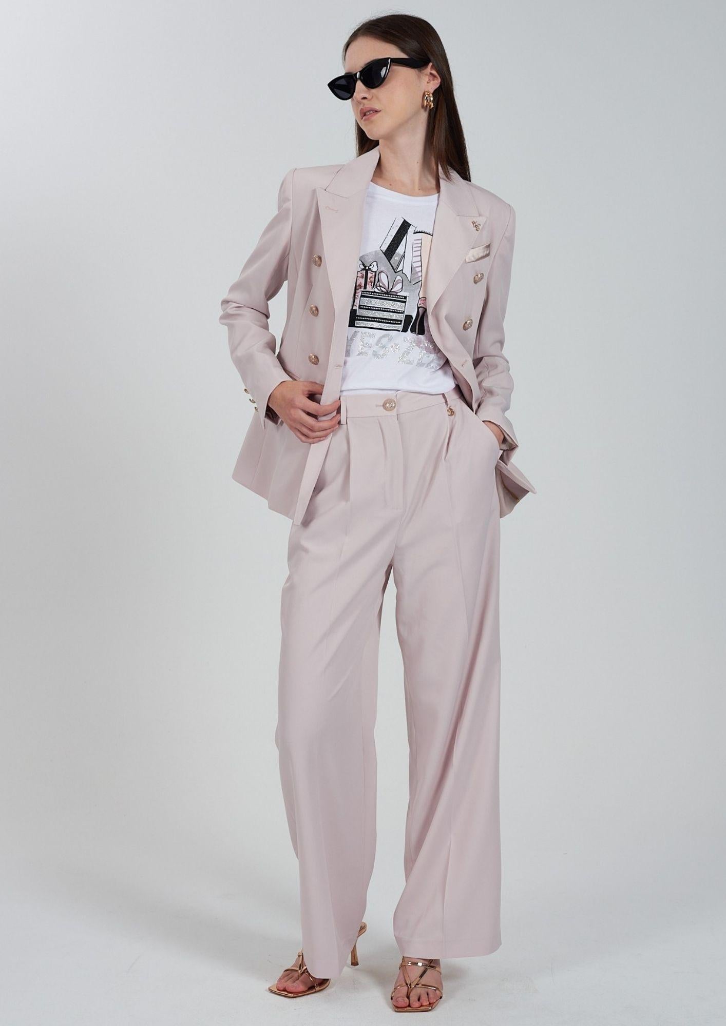 Yes Zee T-Shirt Donna Girocollo Bianca T269 S100 2101 YES ZEE
