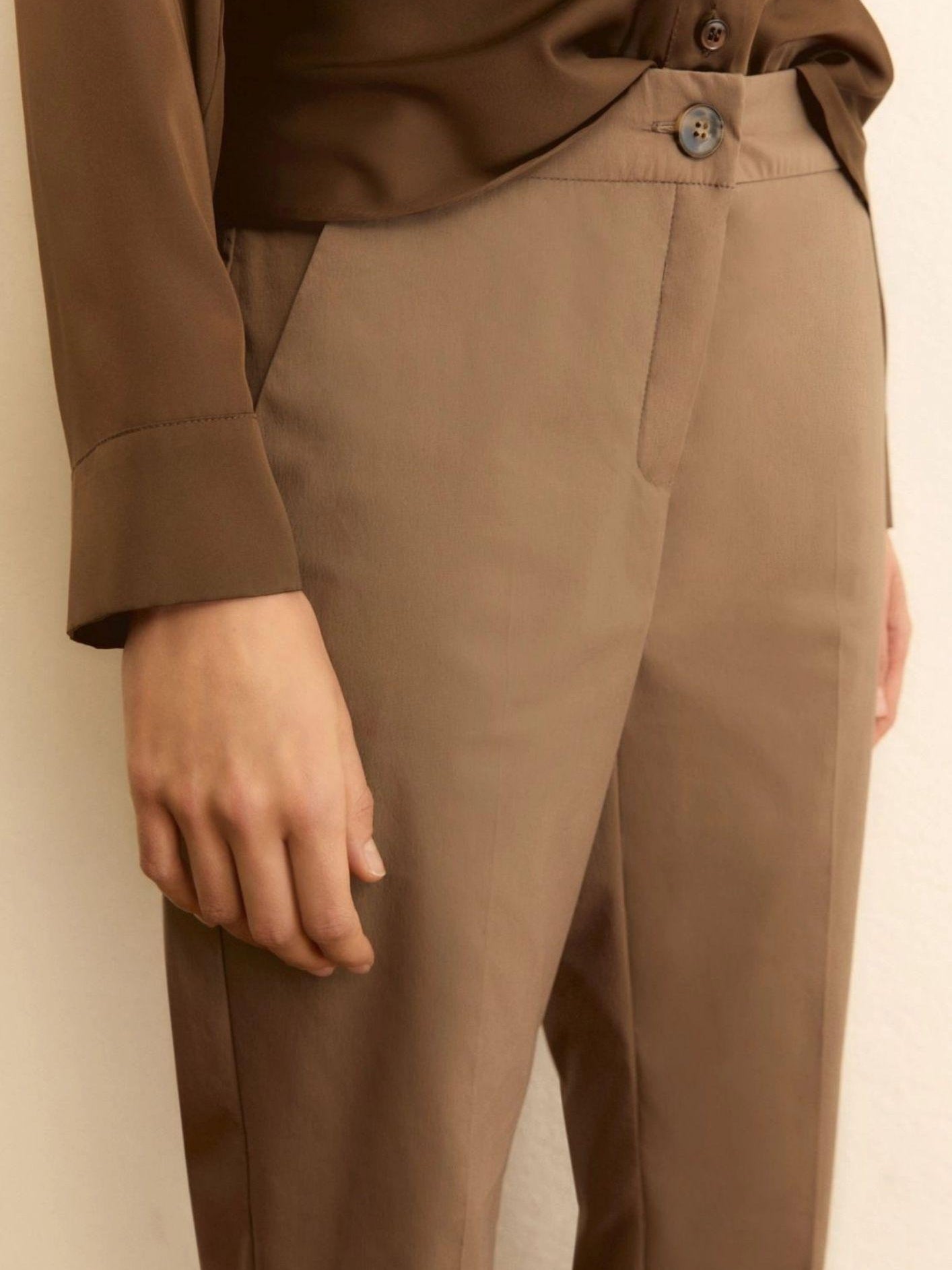 Emme Marella Pantalone Donna Emmsvelto Tortora 2615131122200 004 EMME MARELLA