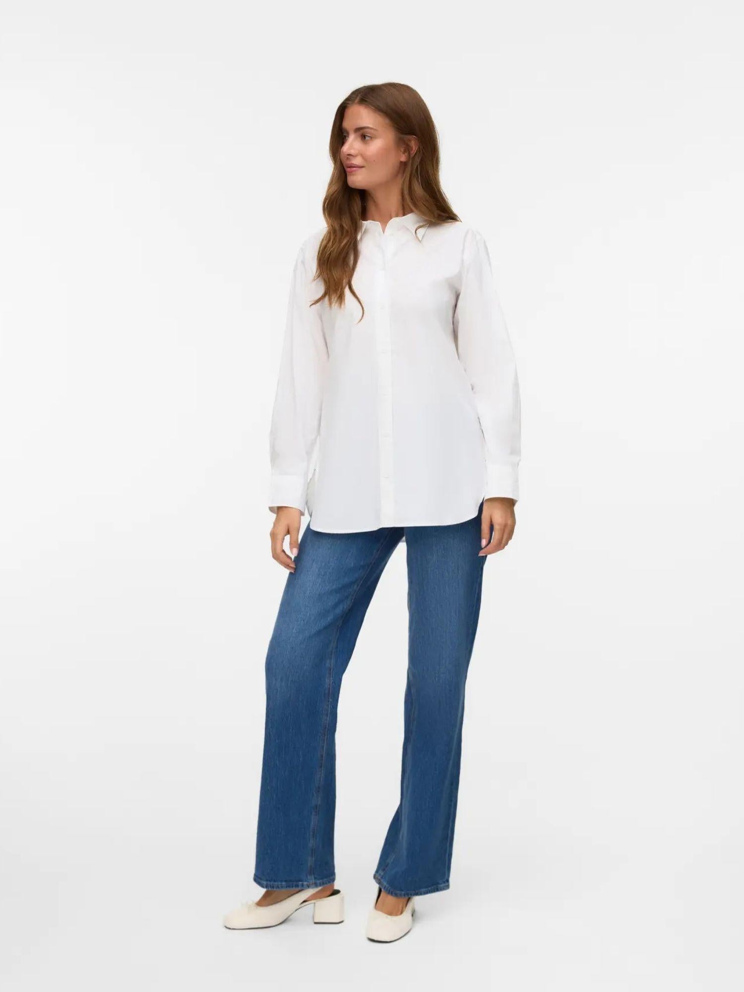 Vero Moda Camicia Donna Bianco Vmelina 10336329 Bright White VERO MODA