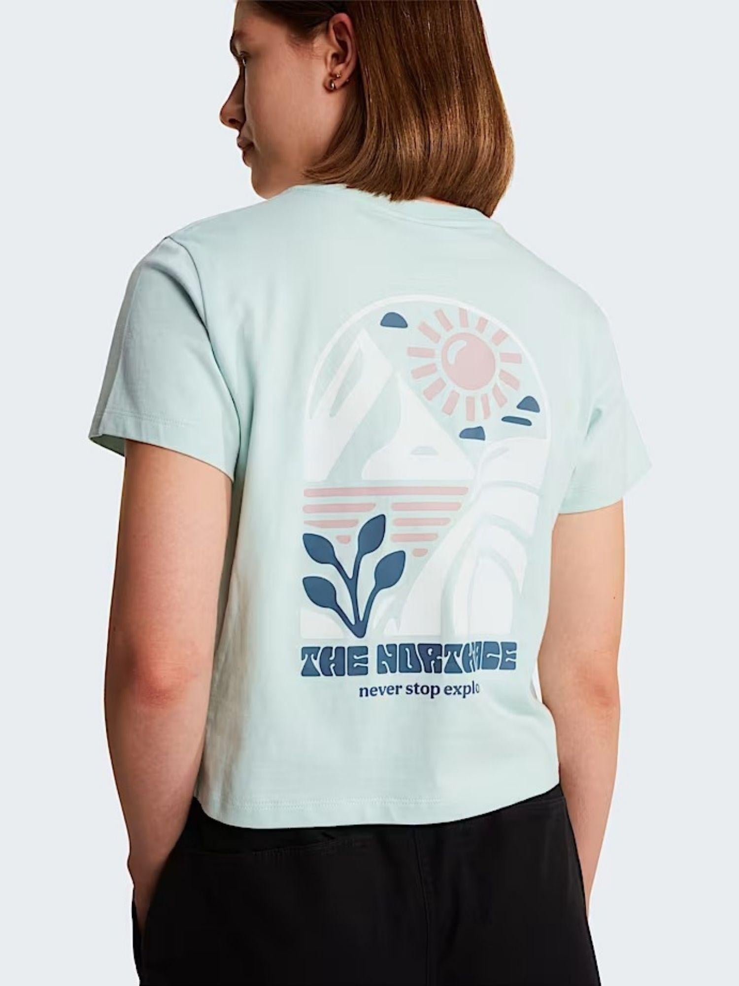 The North Face T-Shirt Donna Opal Frost Sun Regular Graphic NF0A8GQS G70 THE NORTH FACE