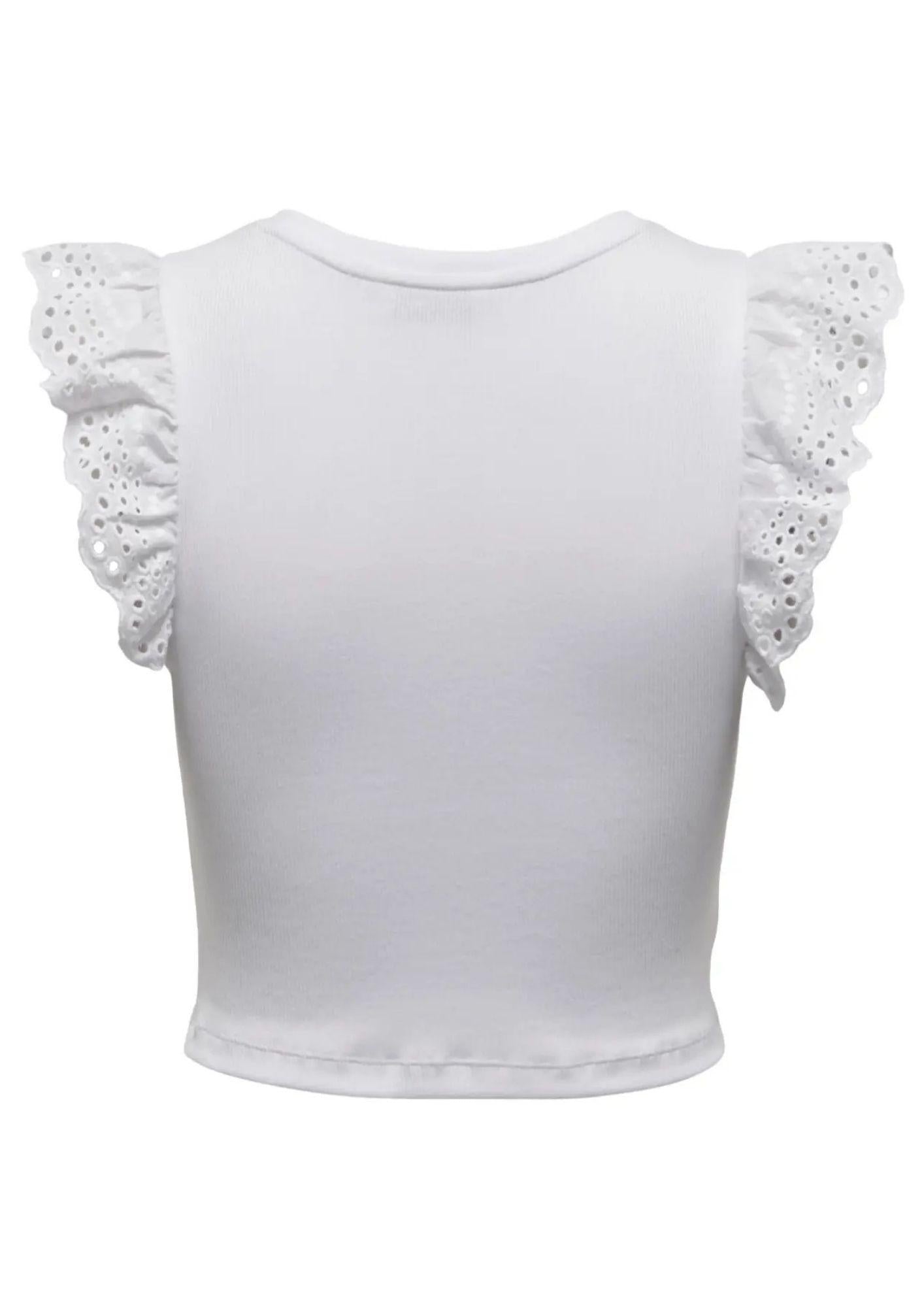 Only Top Donna Mathilda Bianco 15308890 Cloud Dancer ONLY