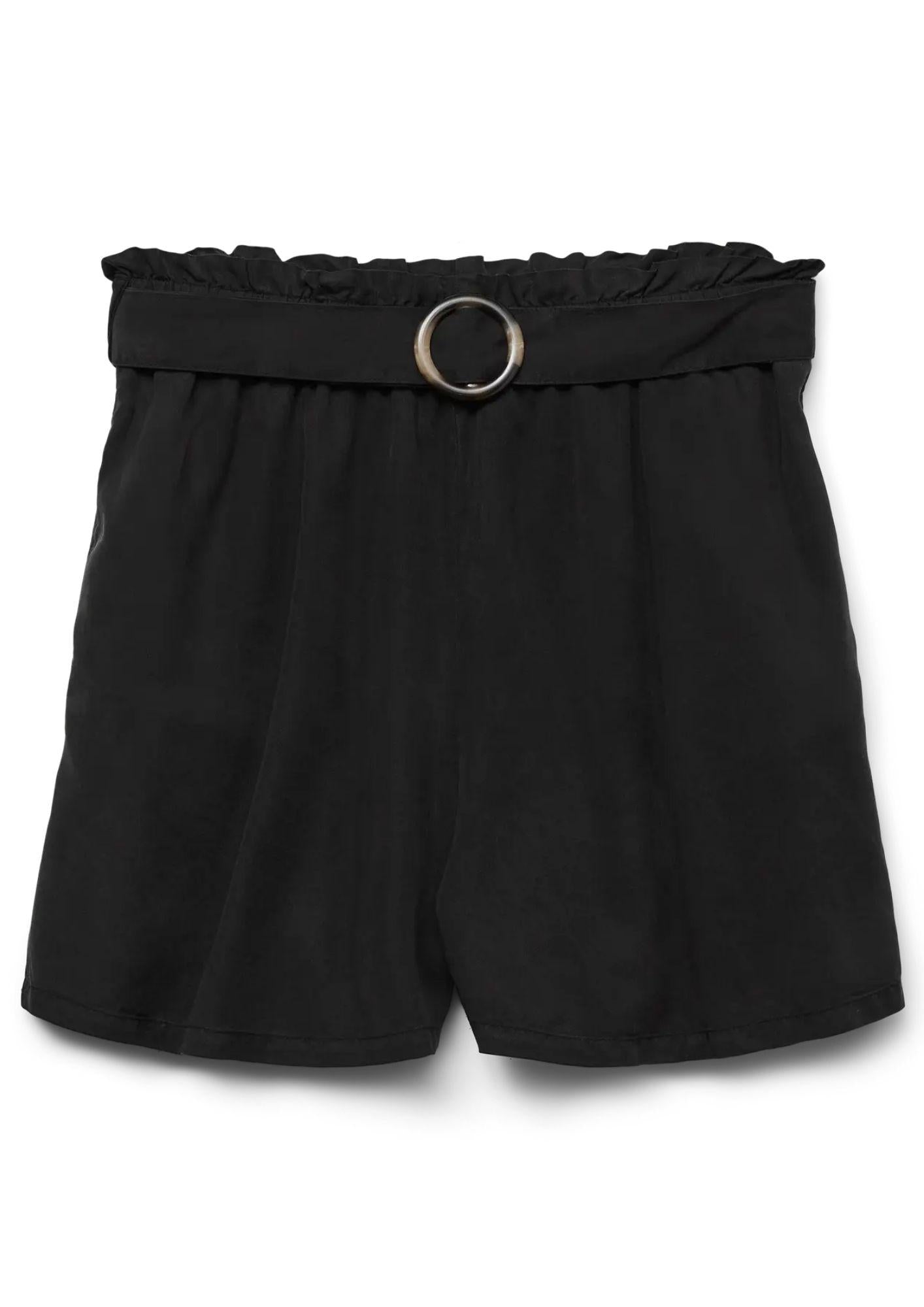 Vero Moda Bermuda Donna Fleur Nero Denim<BR/> 10326074 Black Denim VERO MODA
