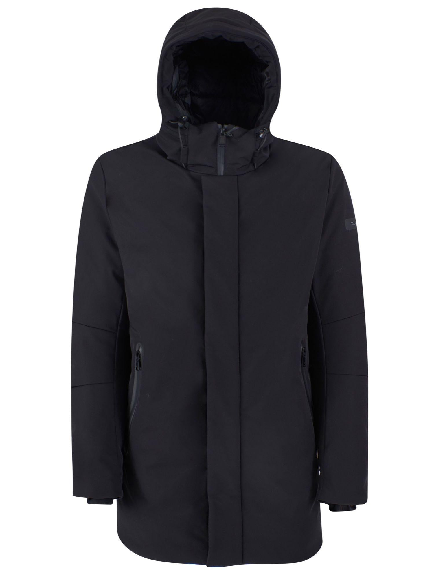 Yes Zee Uomo Cappotto Nero O843 NM00 0801 YES ZEE