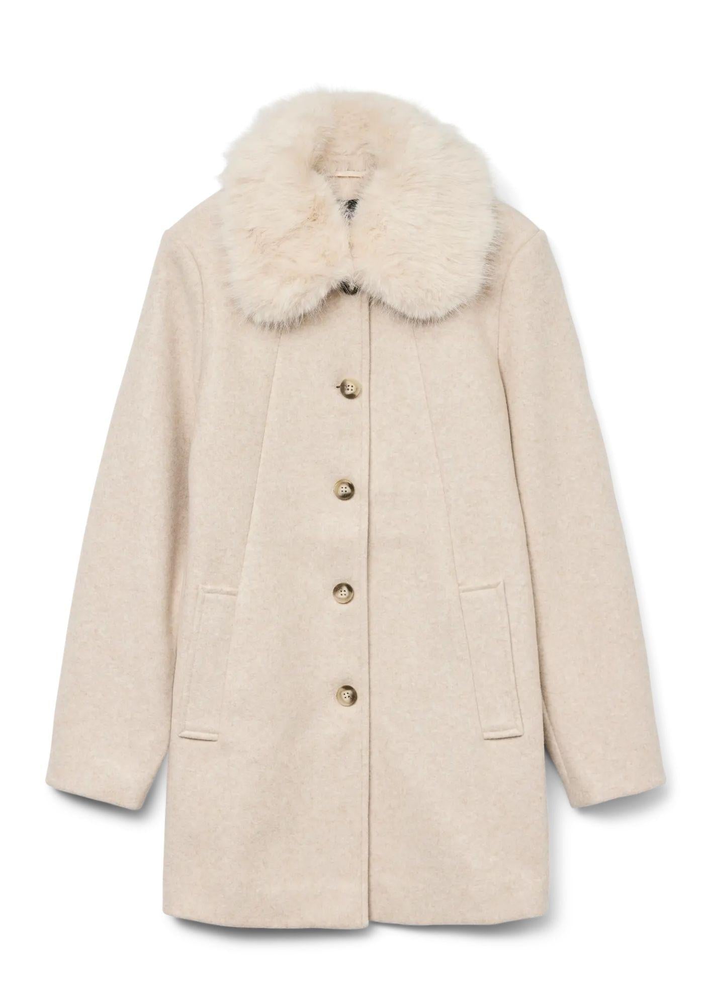 Vero Moda Giacca Invernale Donna Autumn Beige 10331559 Oatmeal MELANGE VERO MODA