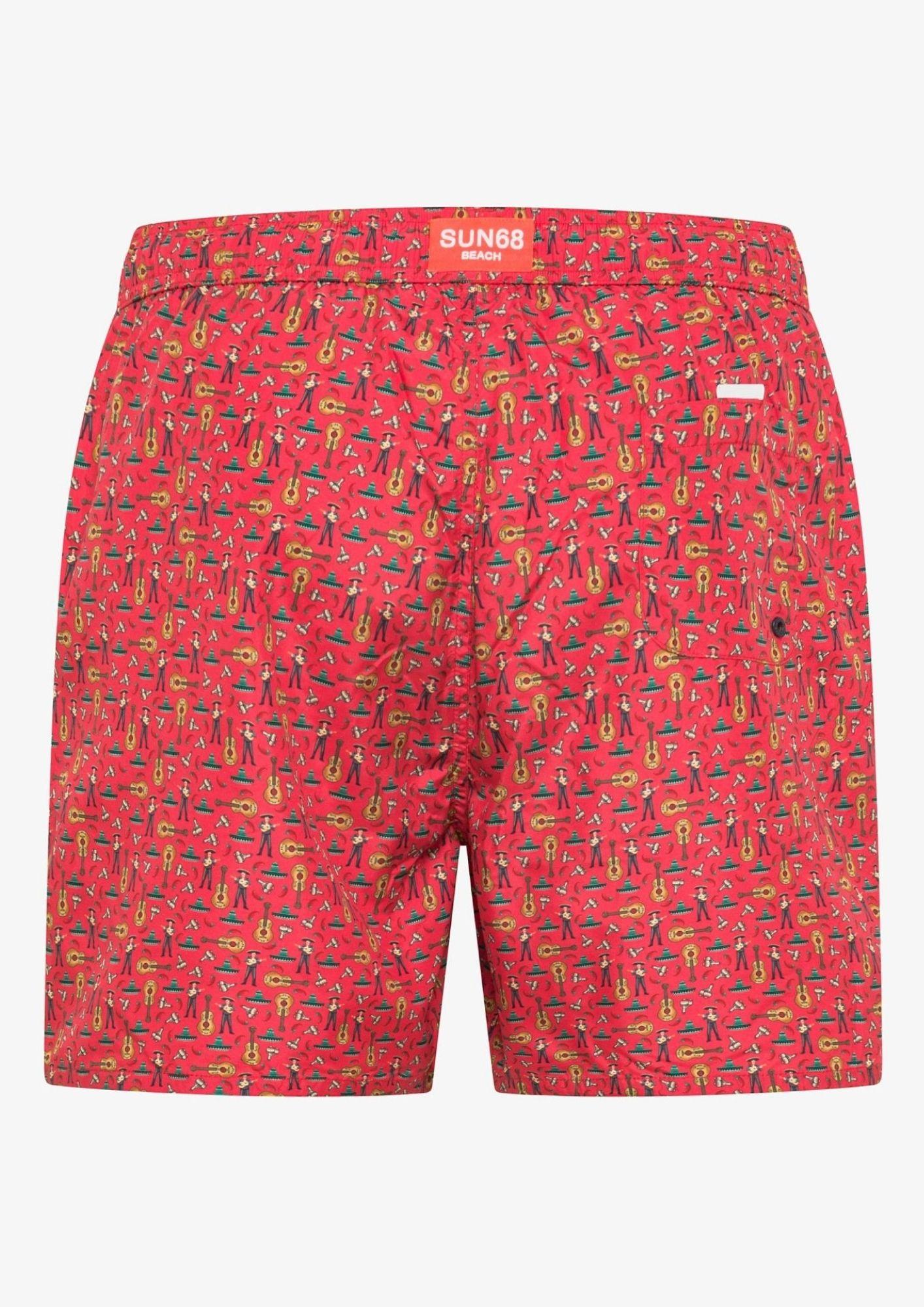 Sun68 Costume Uomo Rosso H36110 10 SUN68