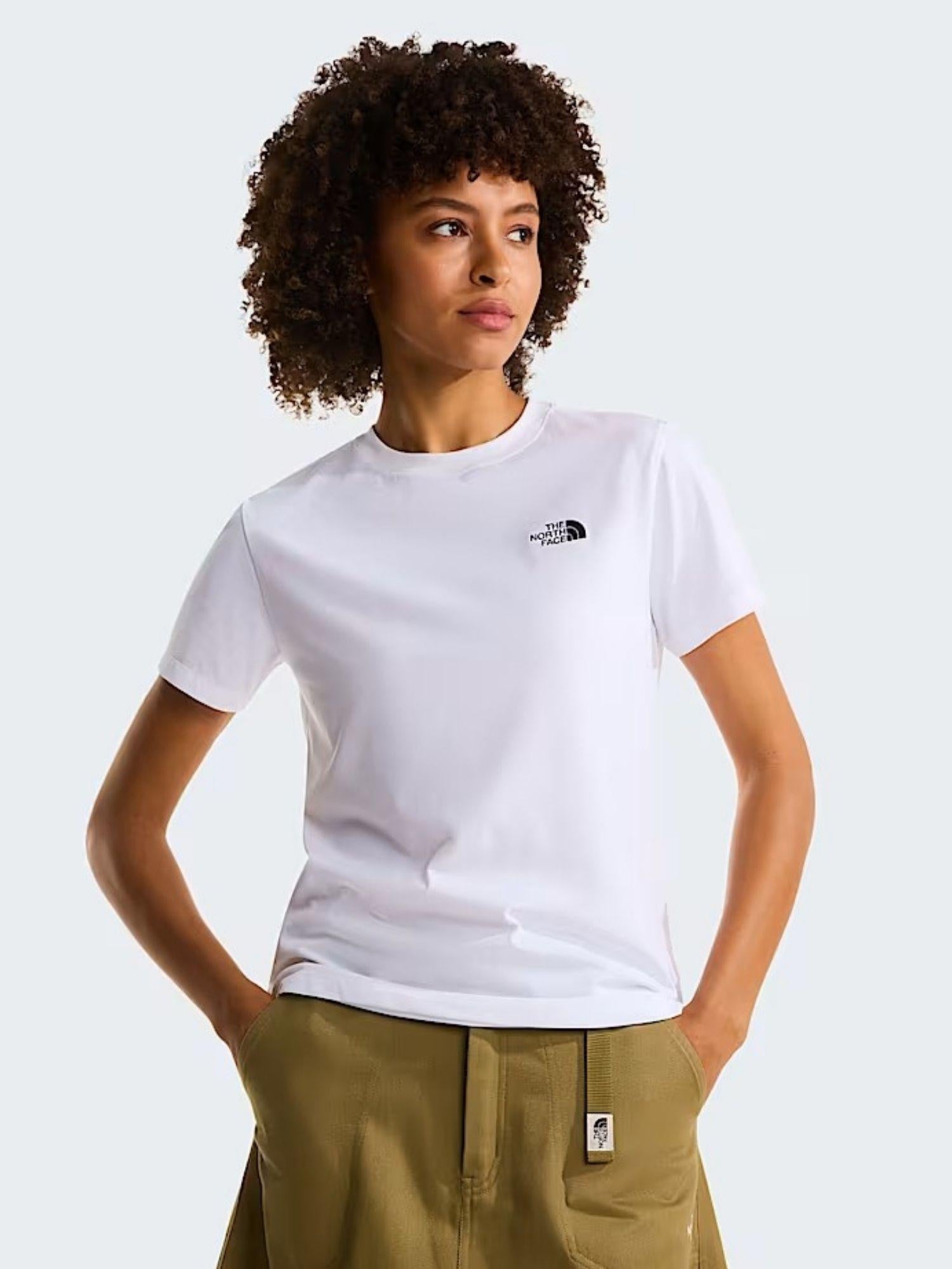 The North Face T-Shirt Donna Bianca Evolution Simple Dome Slim NF0A8FX7 FN4 THE NORTH FACE